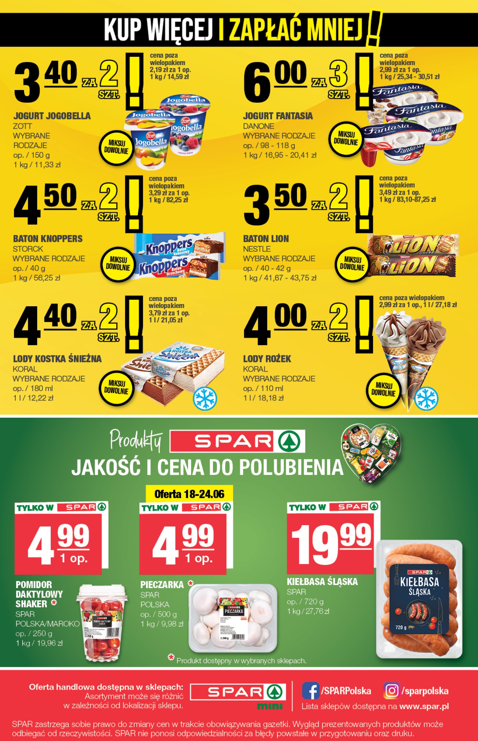 spar - Gazetka SPAR - MINI ważna od 18.06. - 24.06. - page: 4