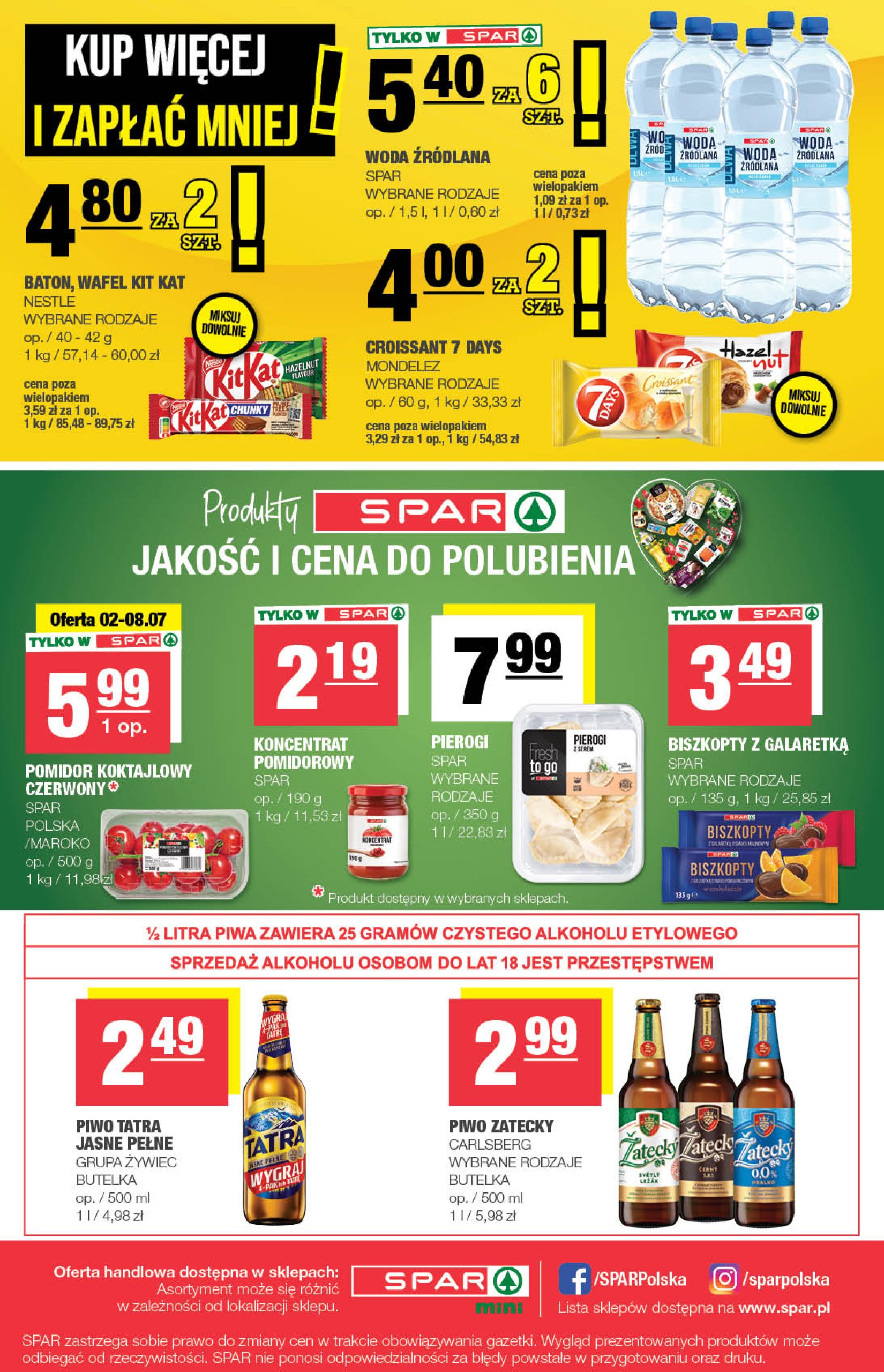 spar - Gazetka SPAR - Mini ważna od 02.07. - 13.07. - page: 4