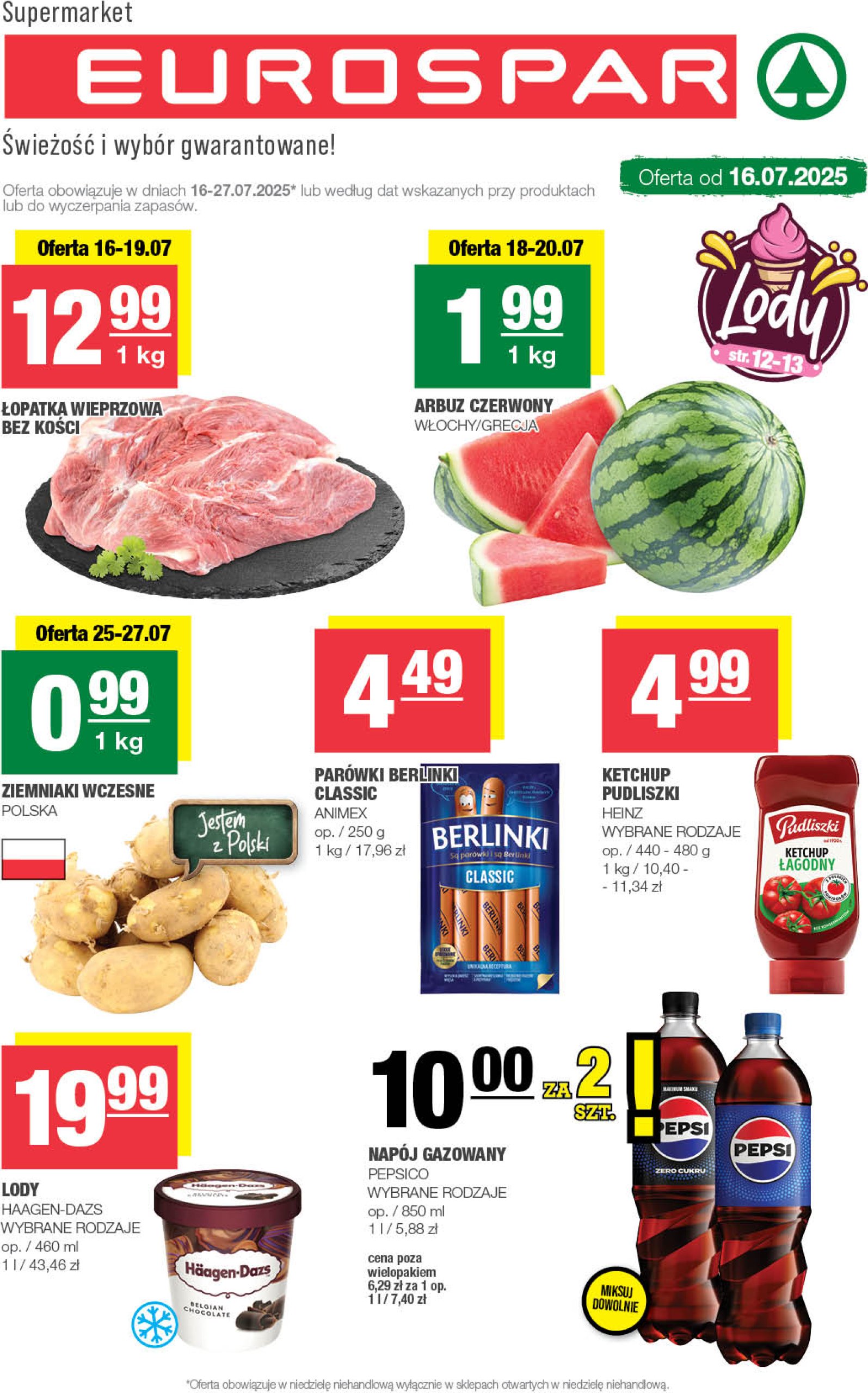spar - Gazetka EUROSPAR ważna od 16.07. - 27.07.