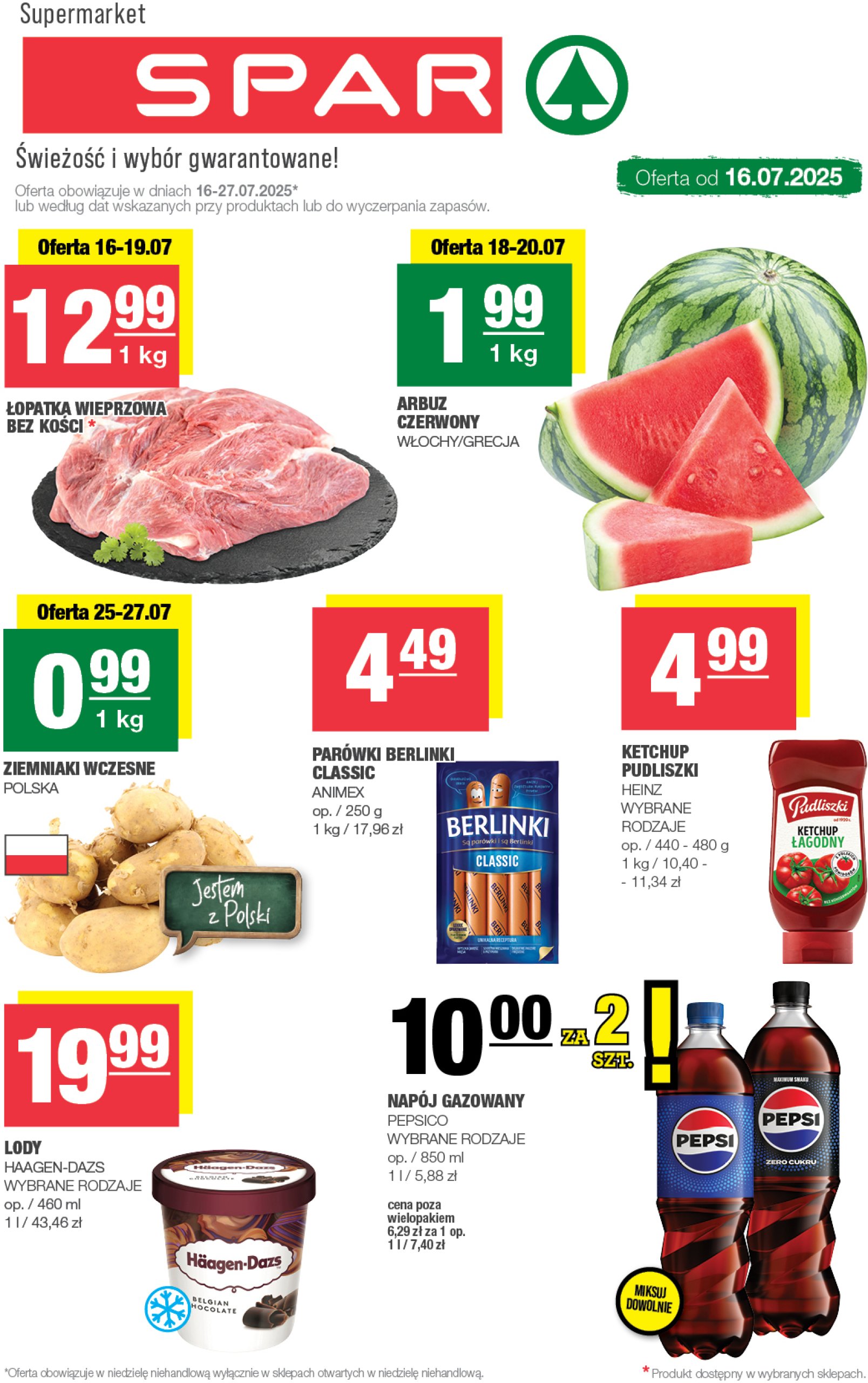 spar - Gazetka SPAR ważna od 16.07. - 27.07.