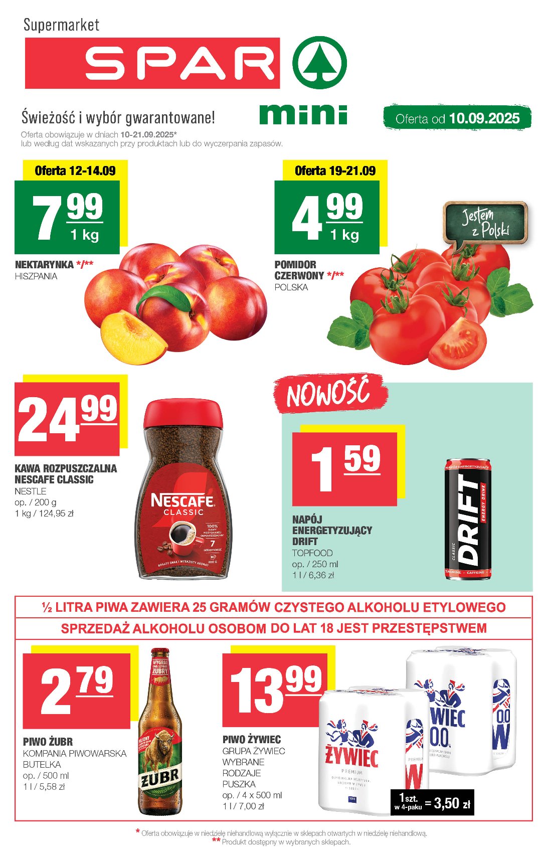 spar - Gazetka SPAR - Mini - ważna od 10.09. do 21.09.