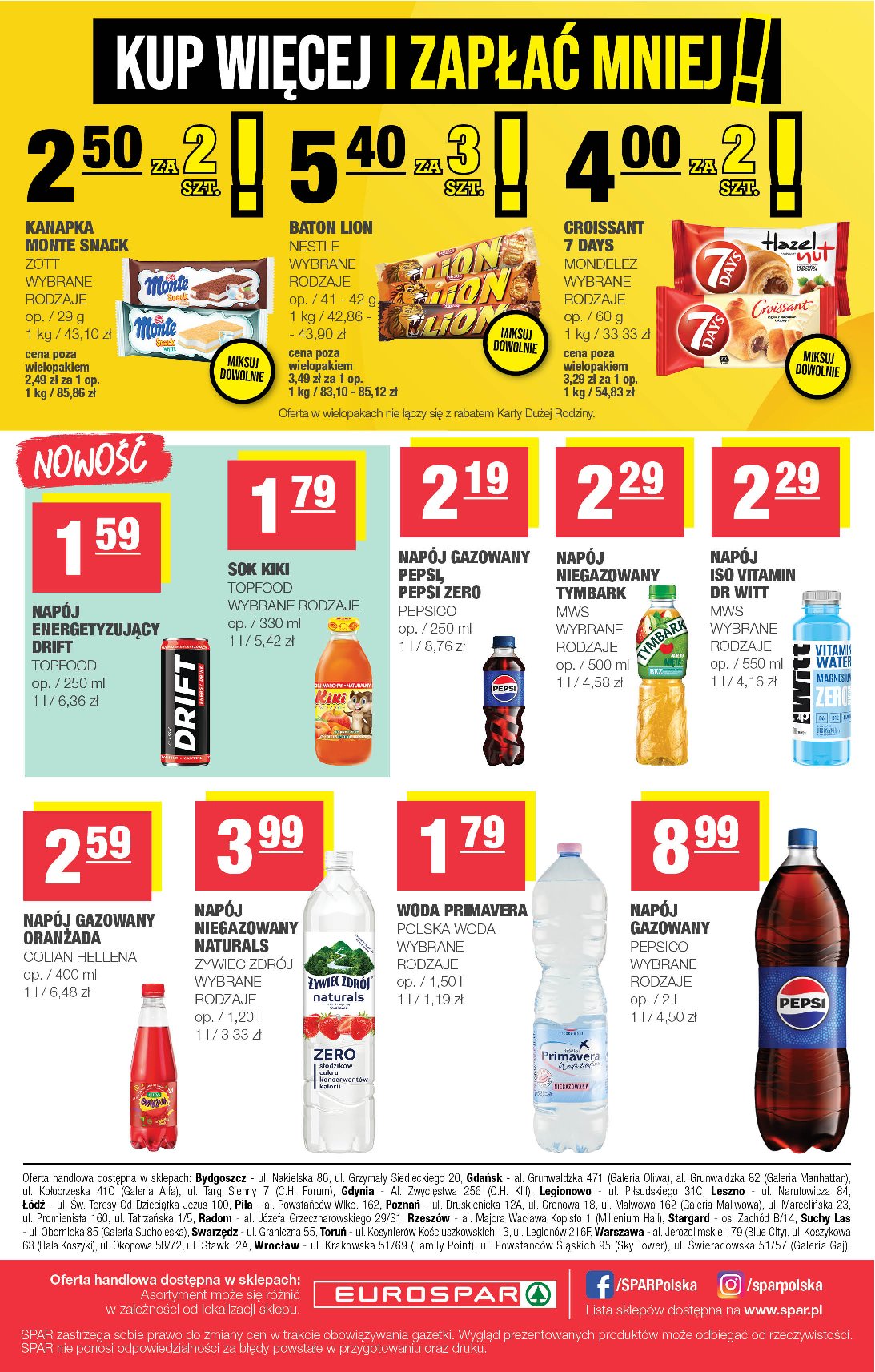 spar - Gazetka EUROSPAR - ważna od 10.09. do 21.09. - page: 16