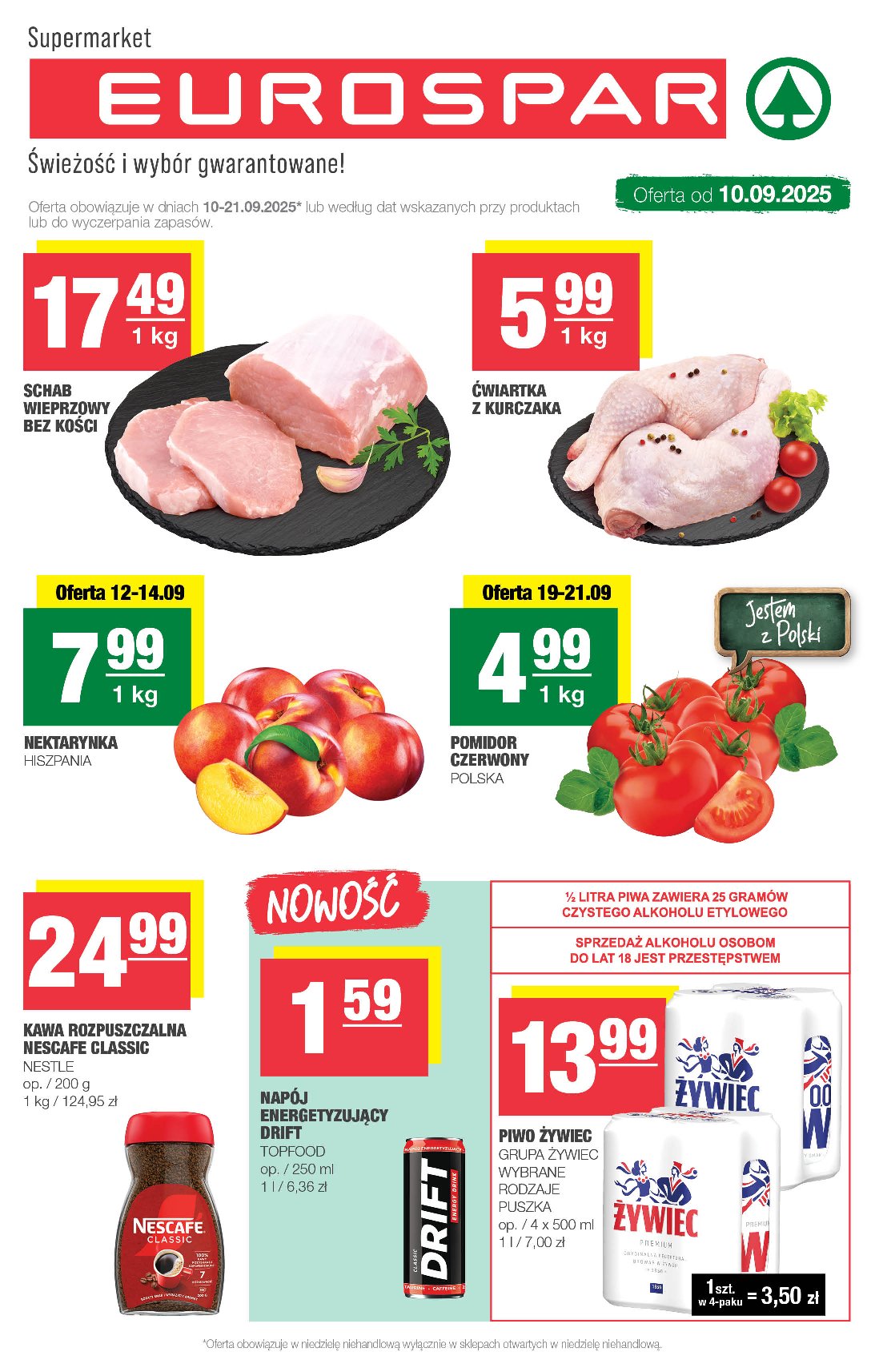 spar - Gazetka EUROSPAR - ważna od 10.09. do 21.09.