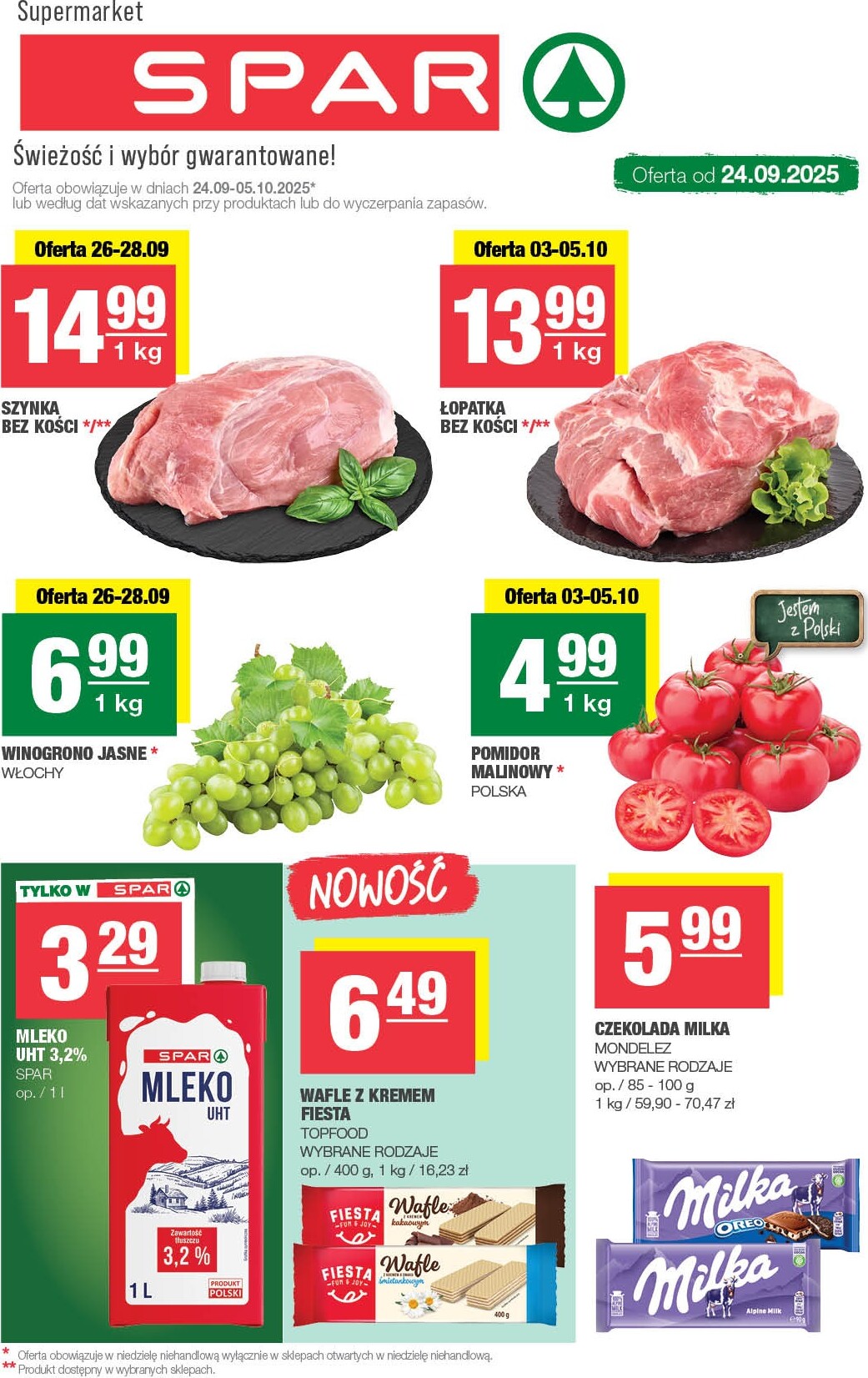 spar - Gazetka SPAR - ważna od 24.09. do 05.10.