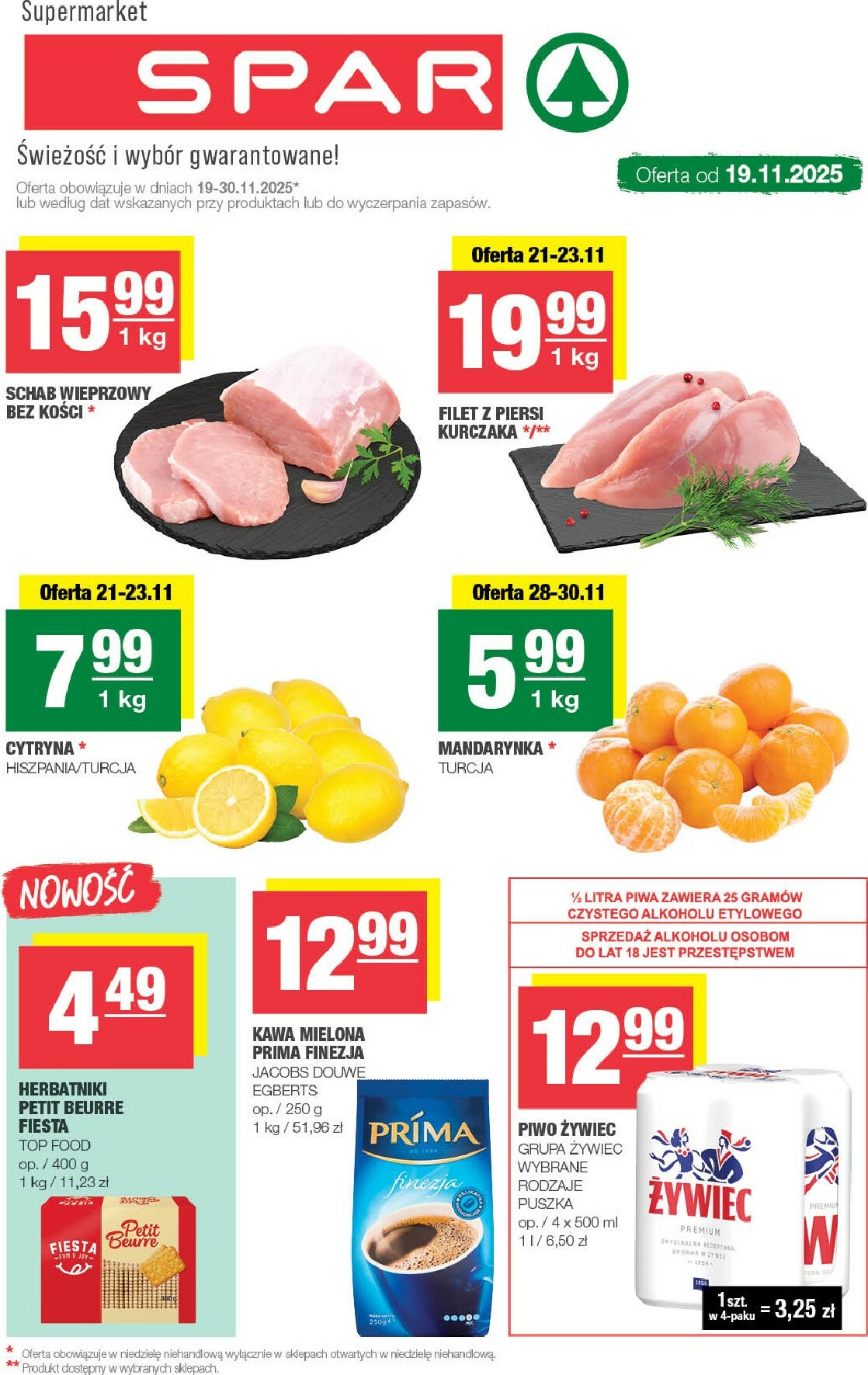 spar - Gazetka SPAR - ważna od 19.11. do 30.11.