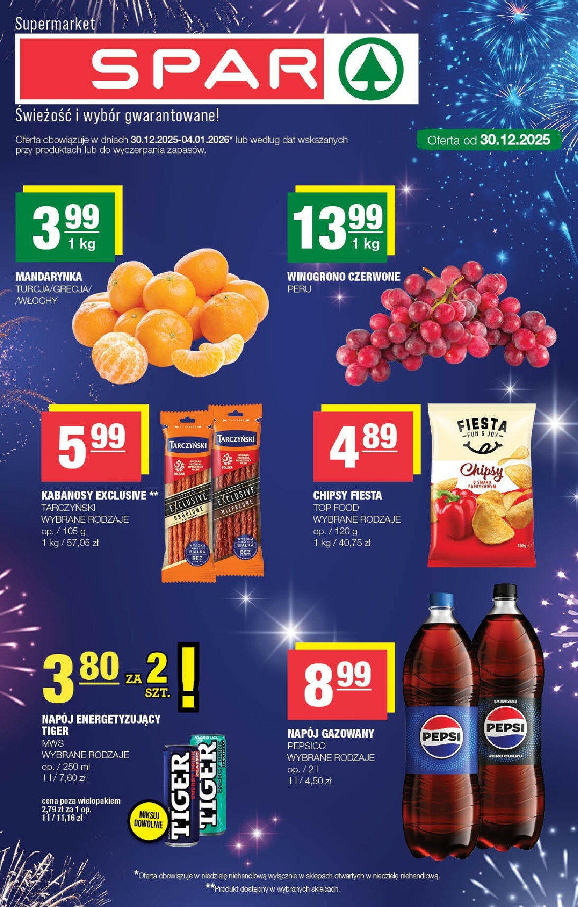 spar - Gazetka SPAR - ważna od 30.12. do 04.01.