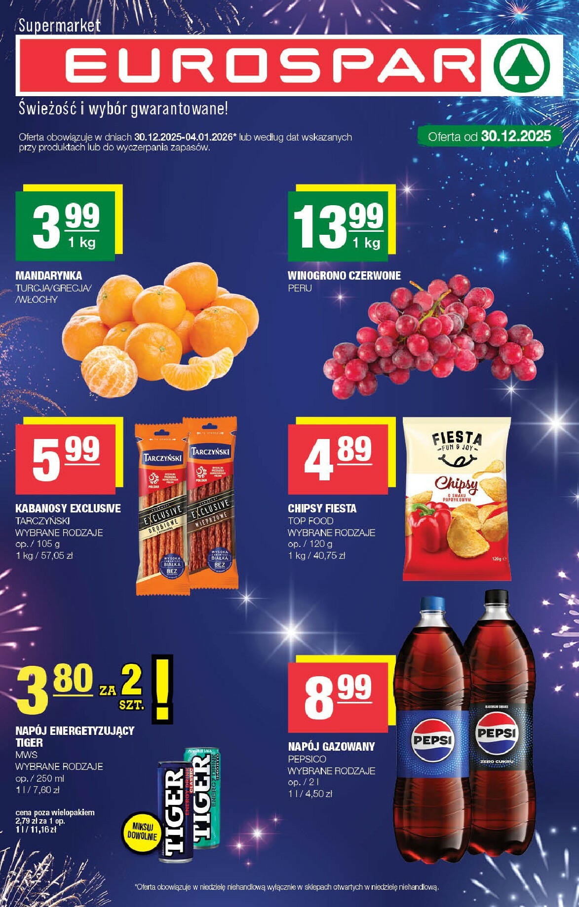spar - Gazetka EUROSPAR - ważna od 30.12. do 04.01.