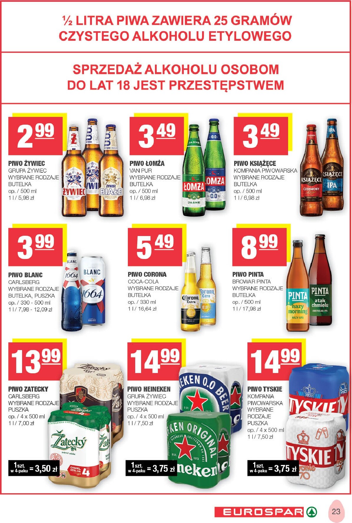 spar - Gazetka EUROSPAR - ważna od 23.03.2026 do 04.04.2026 - page: 23