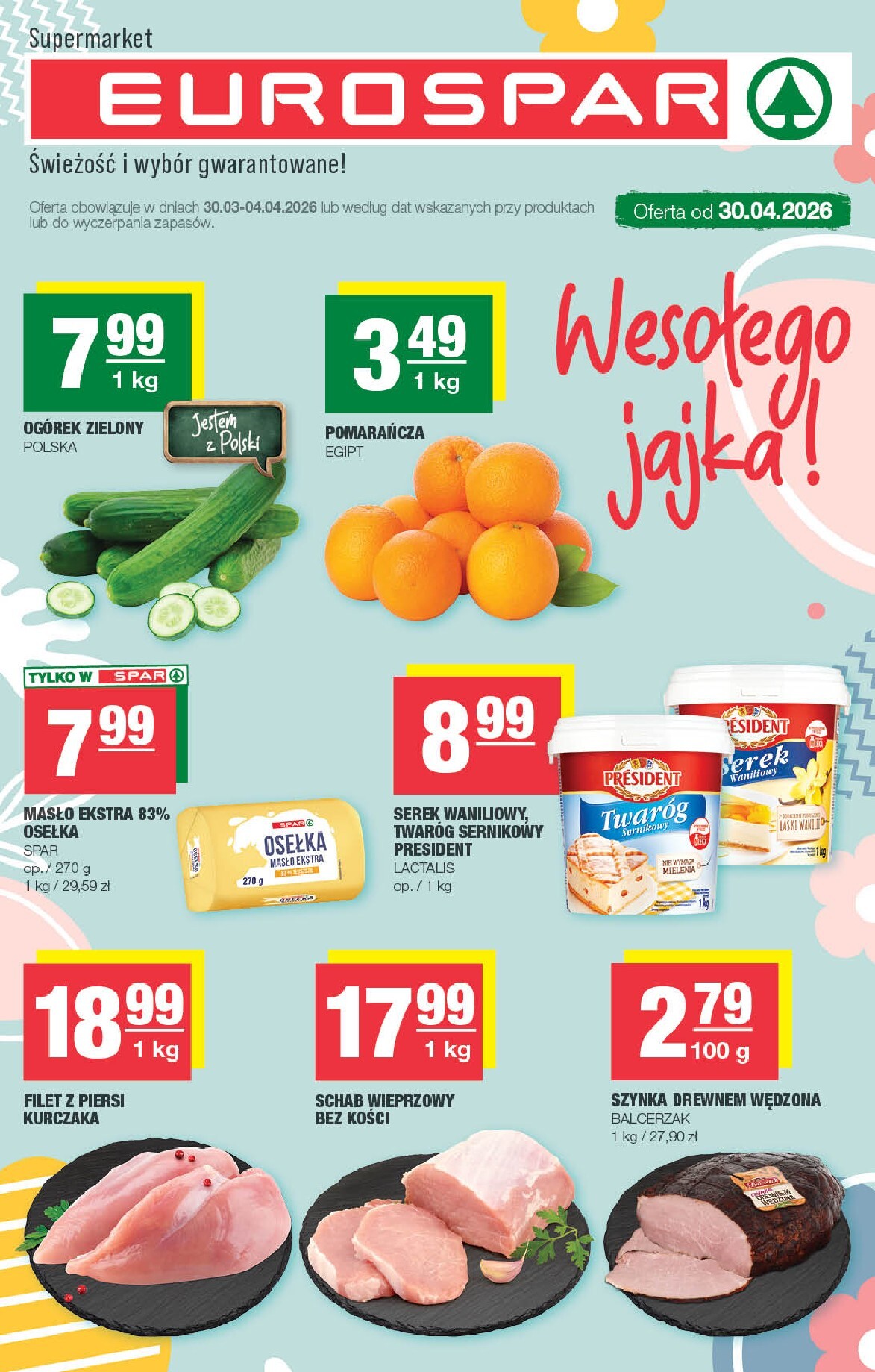 spar - Gazetka EUROSPAR - Wielkanoc - ważna od 30.03.2026 do 04.04.2026