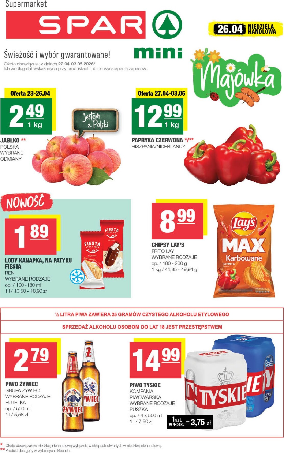 spar - Nowa gazetka SPAR - Mini ważna od 22.04.2026 do 03.05.2026