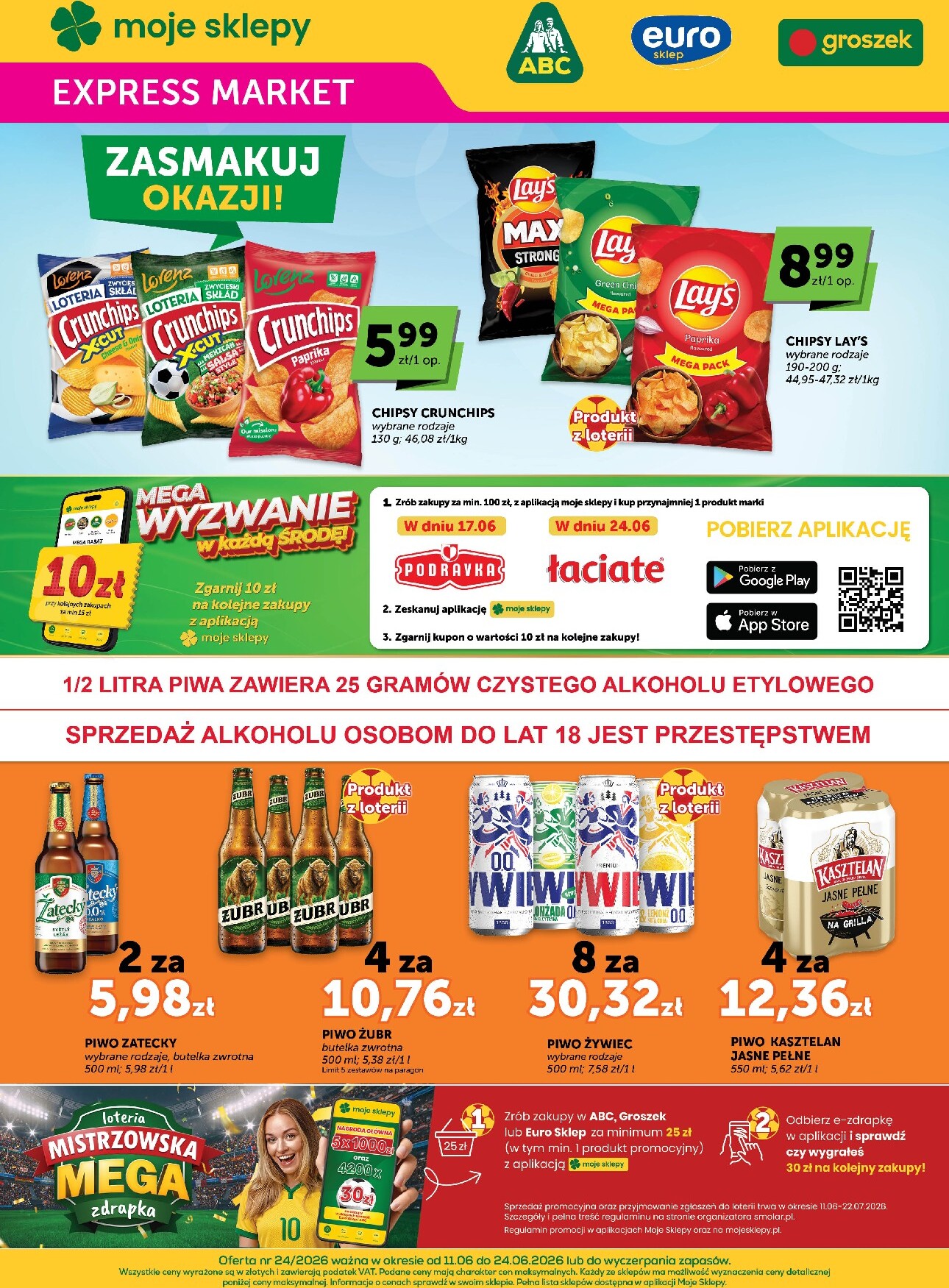 groszek - Nowa gazetka Groszek - Express Market ważna od 11.06.2026 do 24.06.2026