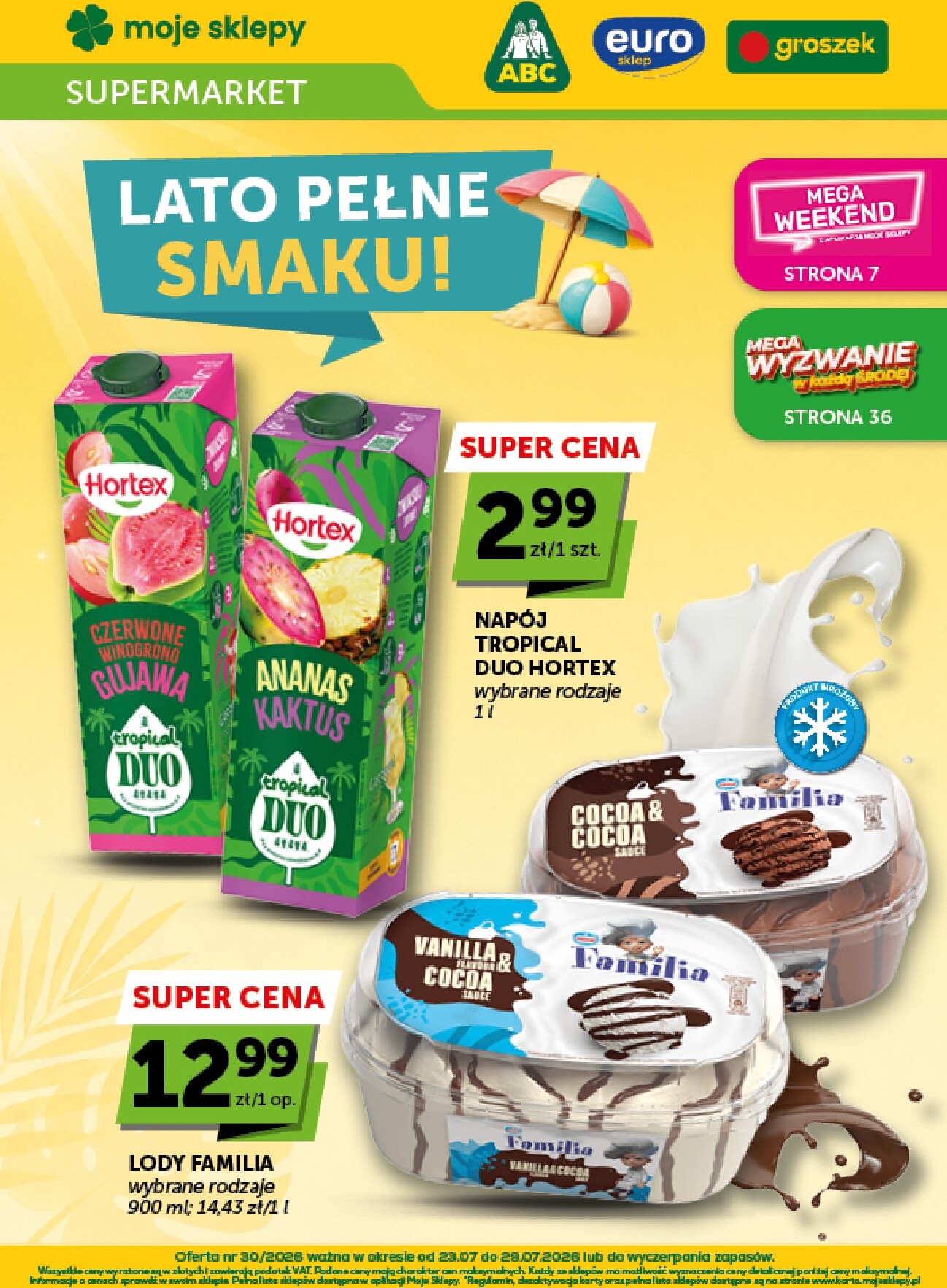 groszek - Nowa gazetka Groszek - Supermarket ważna od 23.07.2026 do 29.07.2026