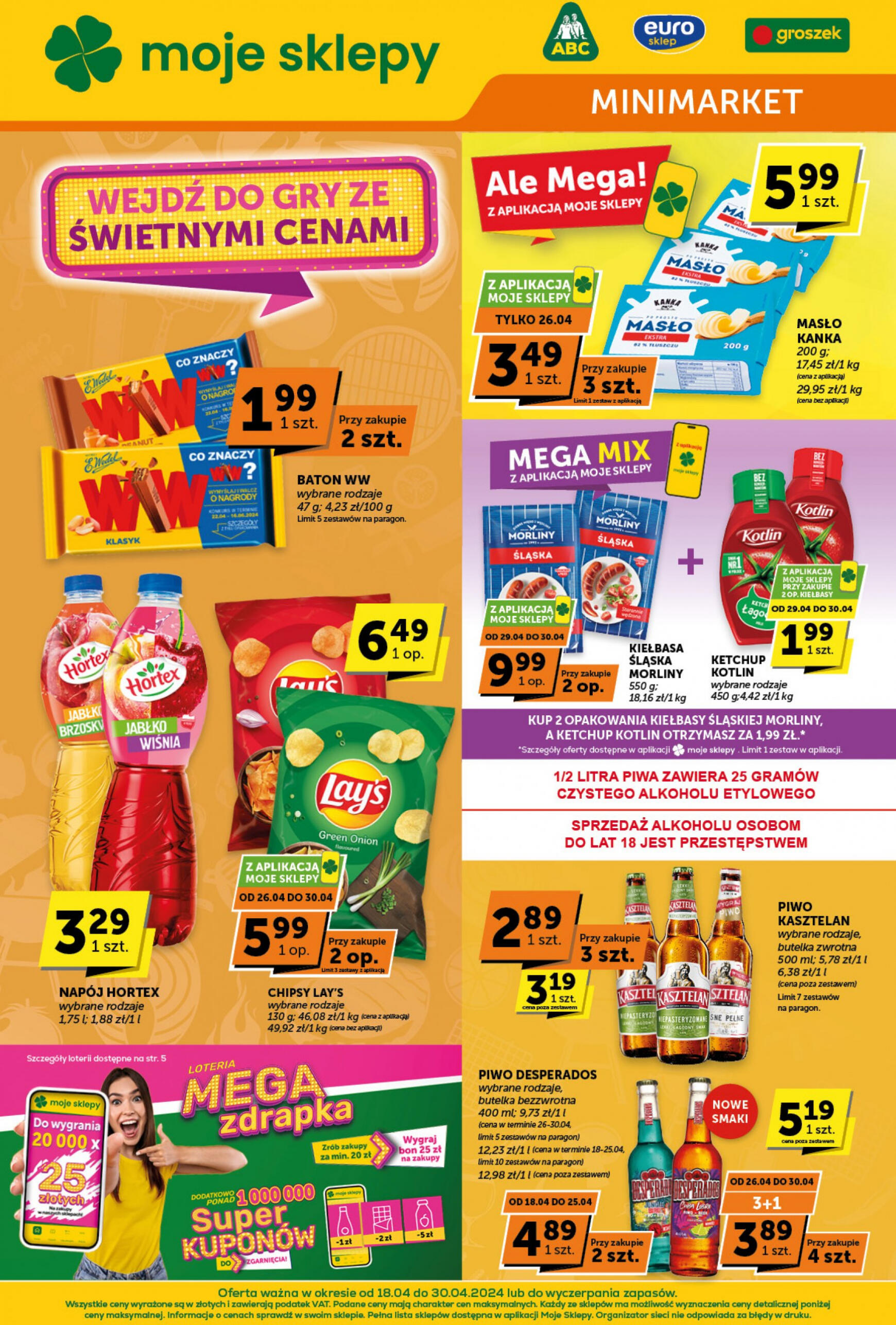 groszek - Groszek Minimarket gazetka aktualna ważna od 18.04. - 30.04. - page: 1