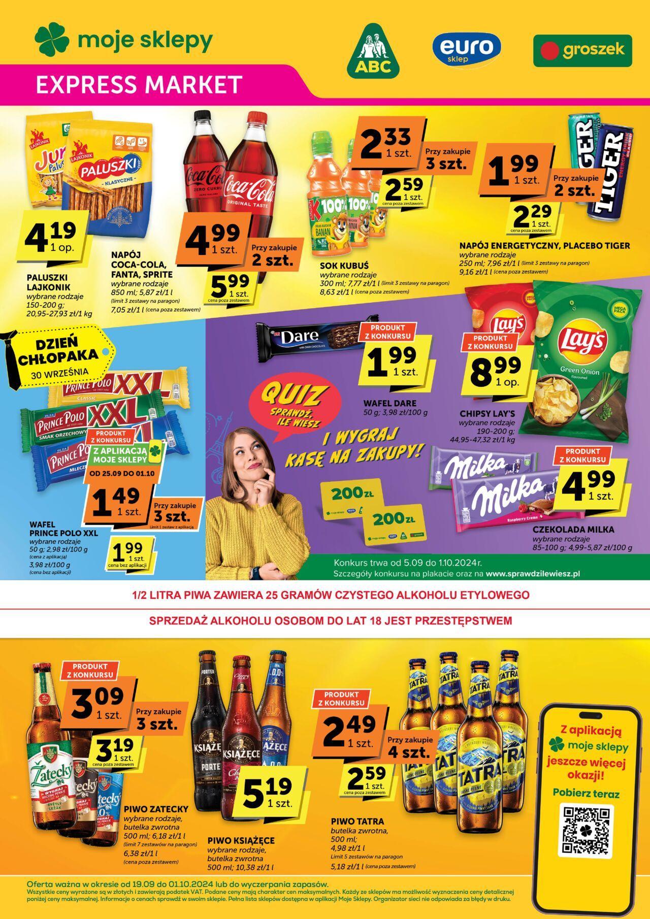 groszek - Groszek Gazetka - Expressmarket 19.09.2024 - 01.10.2024 - page: 1