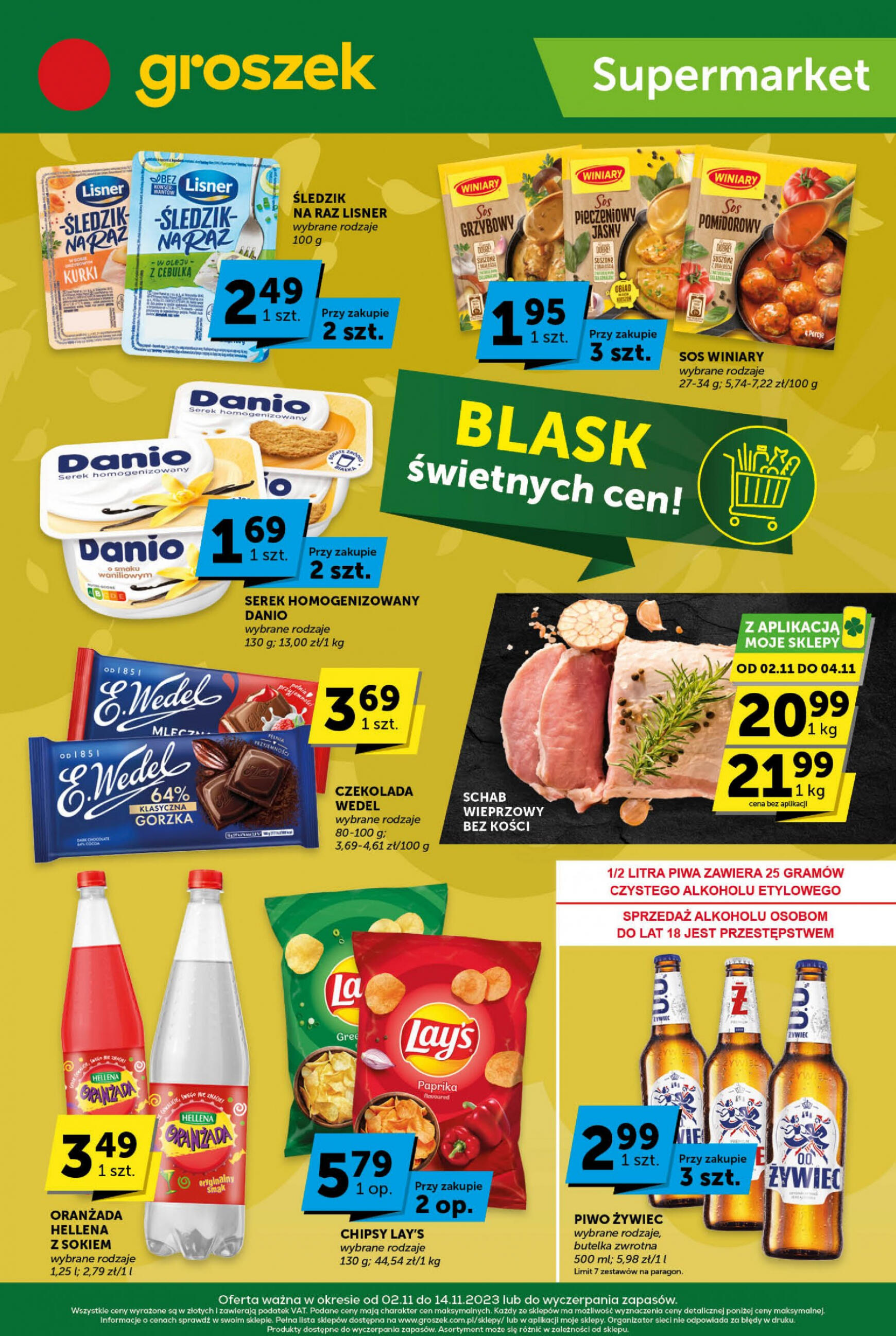 groszek - Groszek Supermarket obowiązuje od 02.11.2023