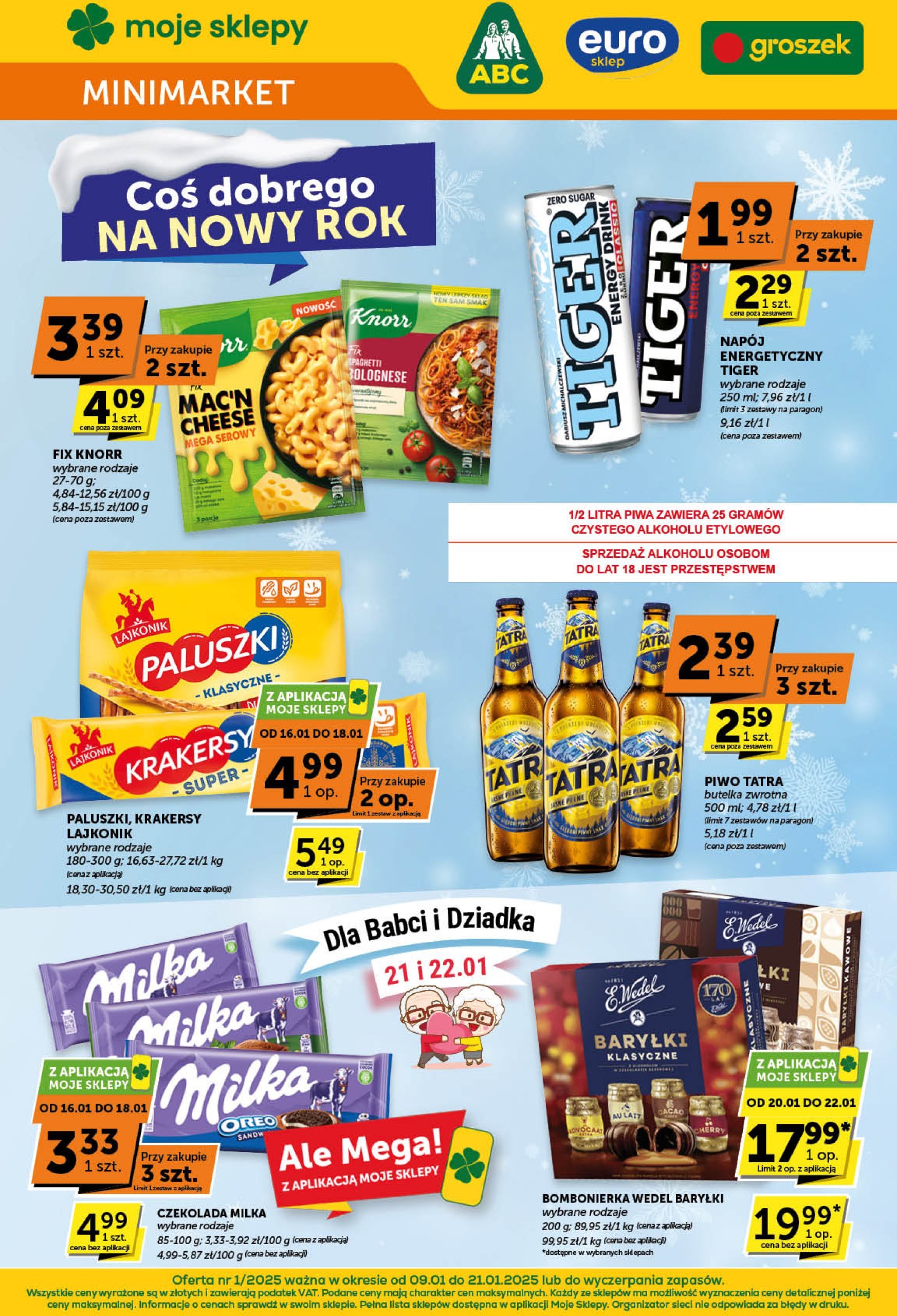 groszek - Groszek Minimarket gazetka ważna od 09.01. - 21.01.