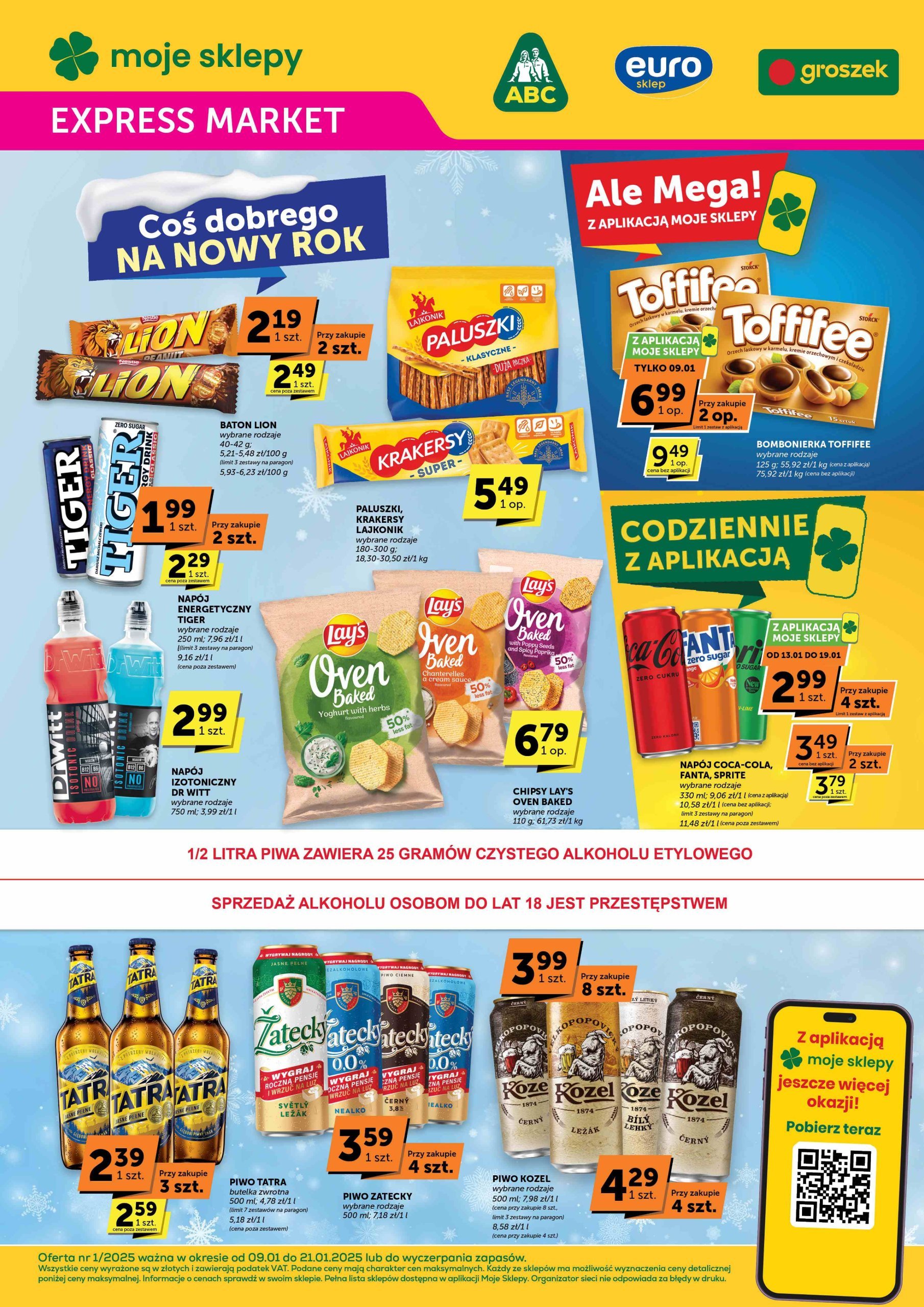 groszek - Groszek Express Market gazetka ważna od 09.01. - 21.01.