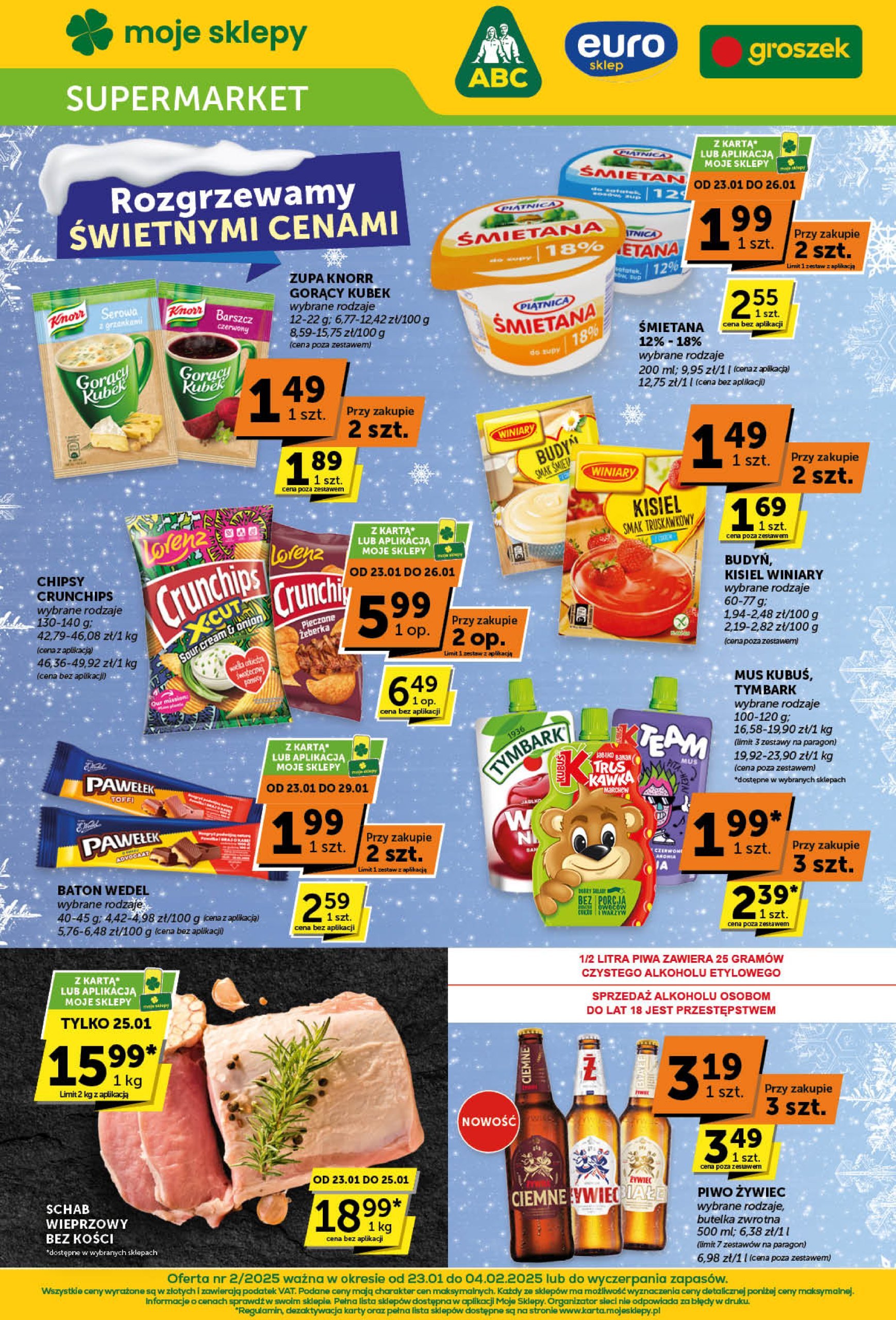 groszek - Groszek Supermarket gazetka ważna od 23.01. - 04.02. - page: 1