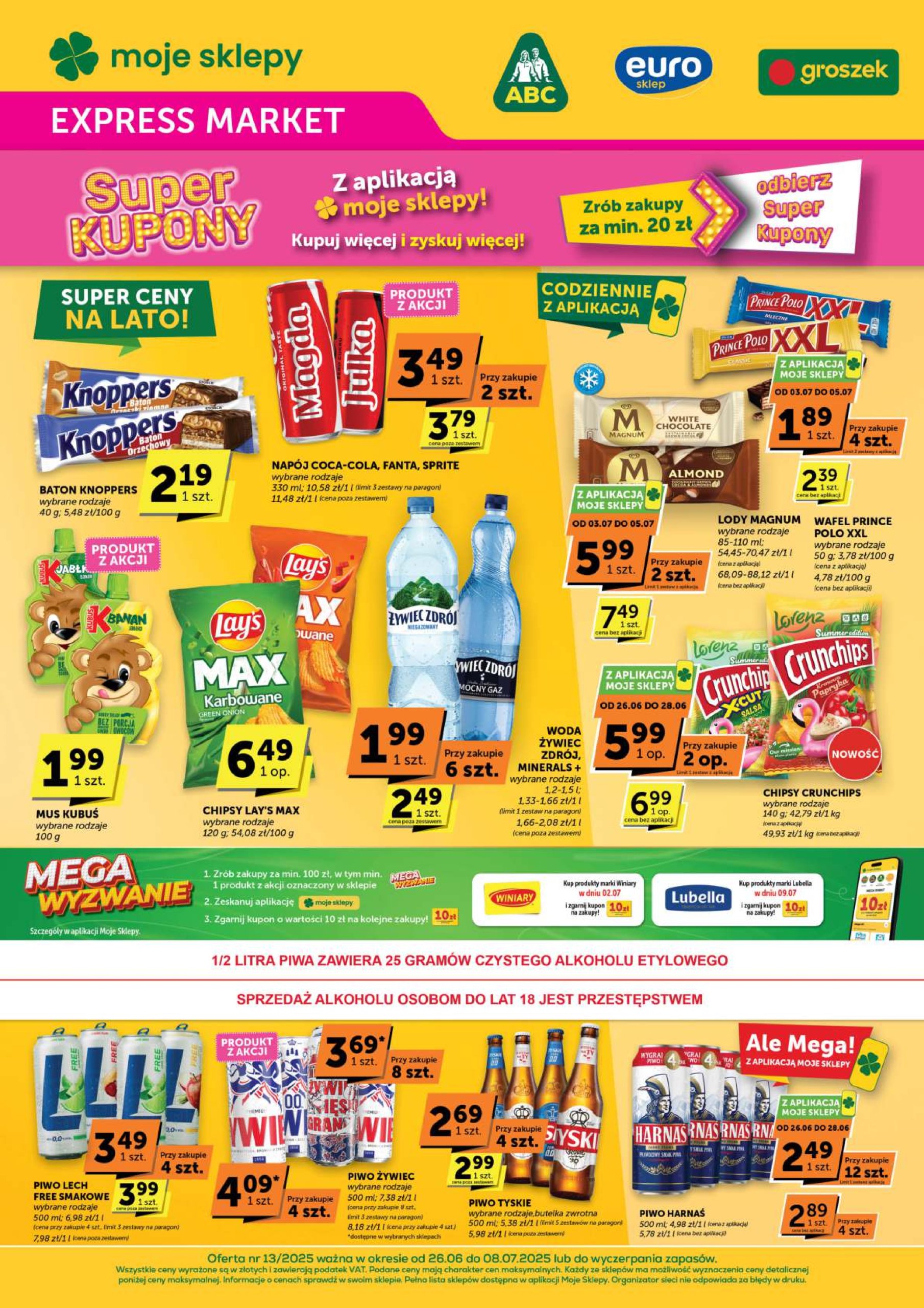 groszek - Gazetka Groszek Express market ważna od 26.06. - 08.07.