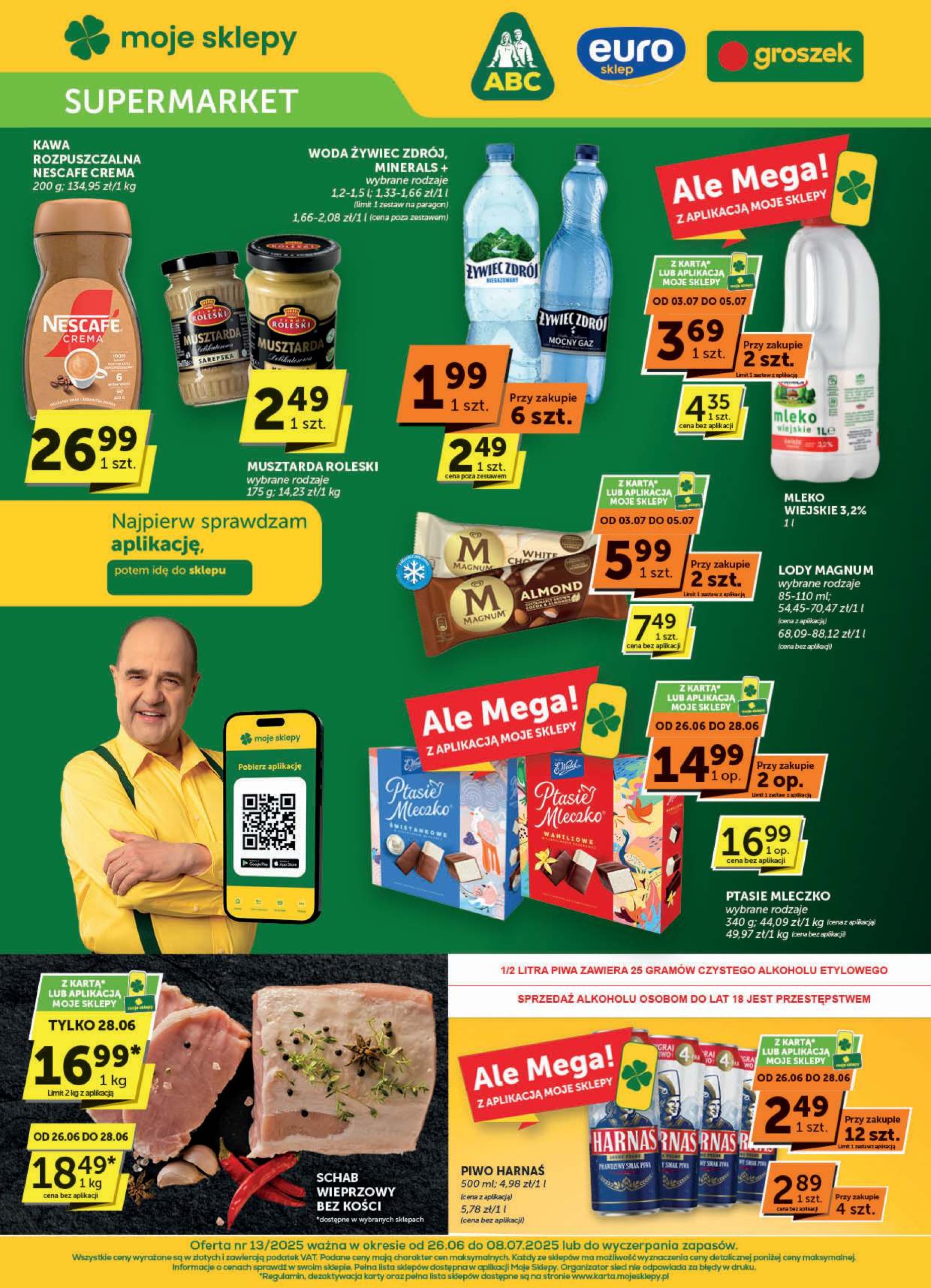 groszek - Gazetka Groszek Supermarket ważna od 26.06. - 08.07.