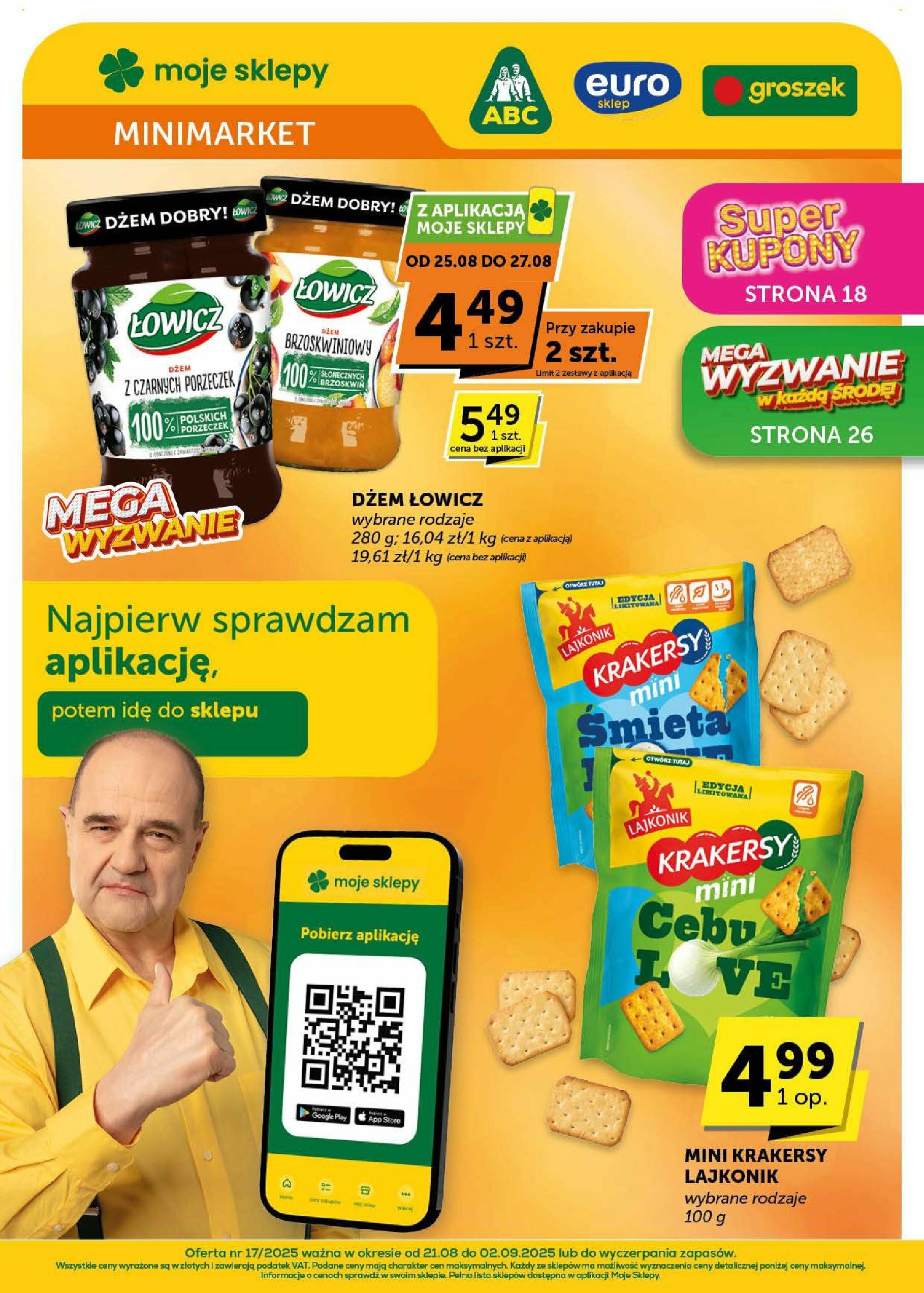 groszek - Gazetka Groszek - Minimarket - ważna od 21.08. do 02.09.