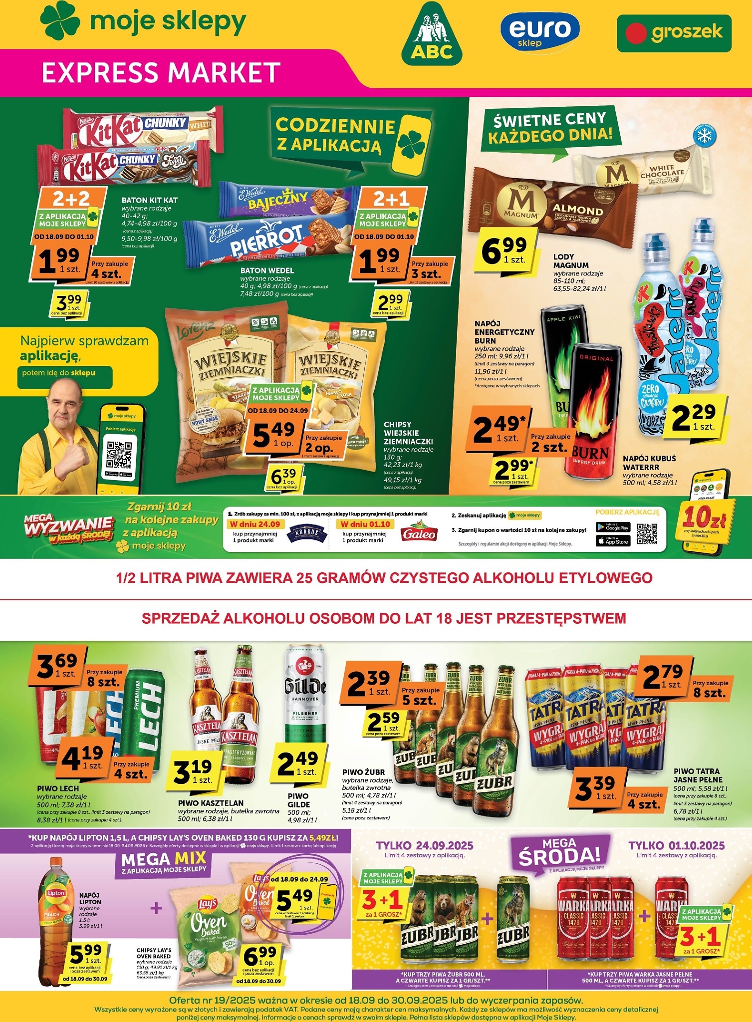 groszek - Gazetka Groszek - Expressmarket - ważna od 18.09. do 30.09.