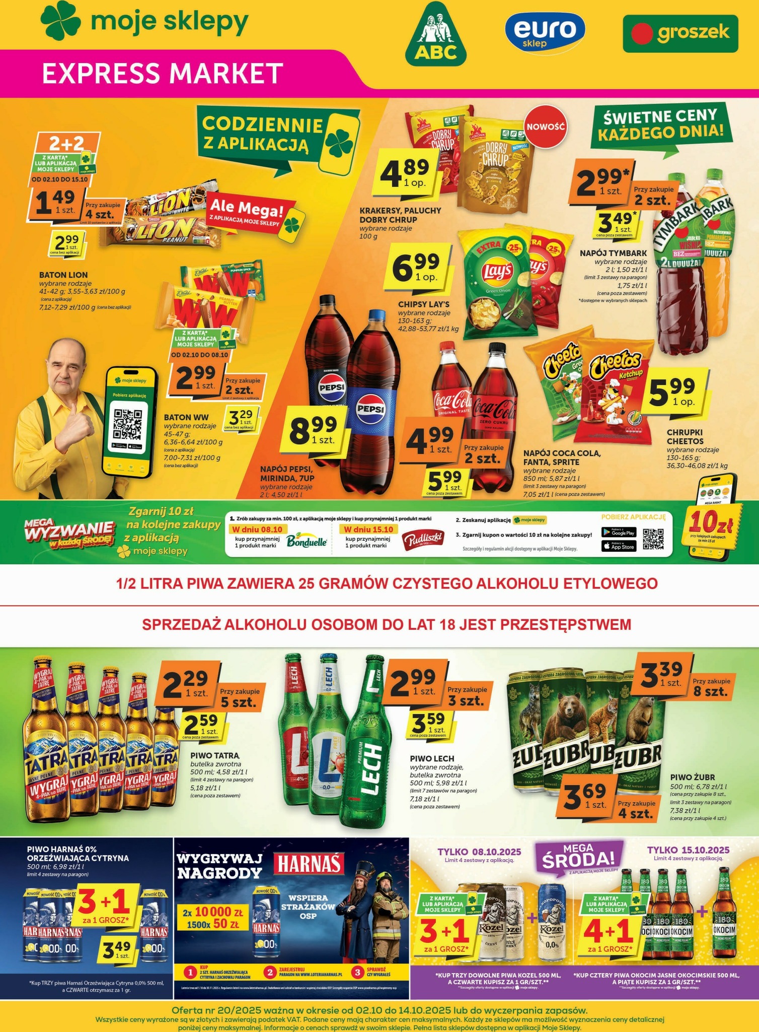 groszek - Gazetka Groszek - Expressmarket - ważna od 02.10. do 14.10.