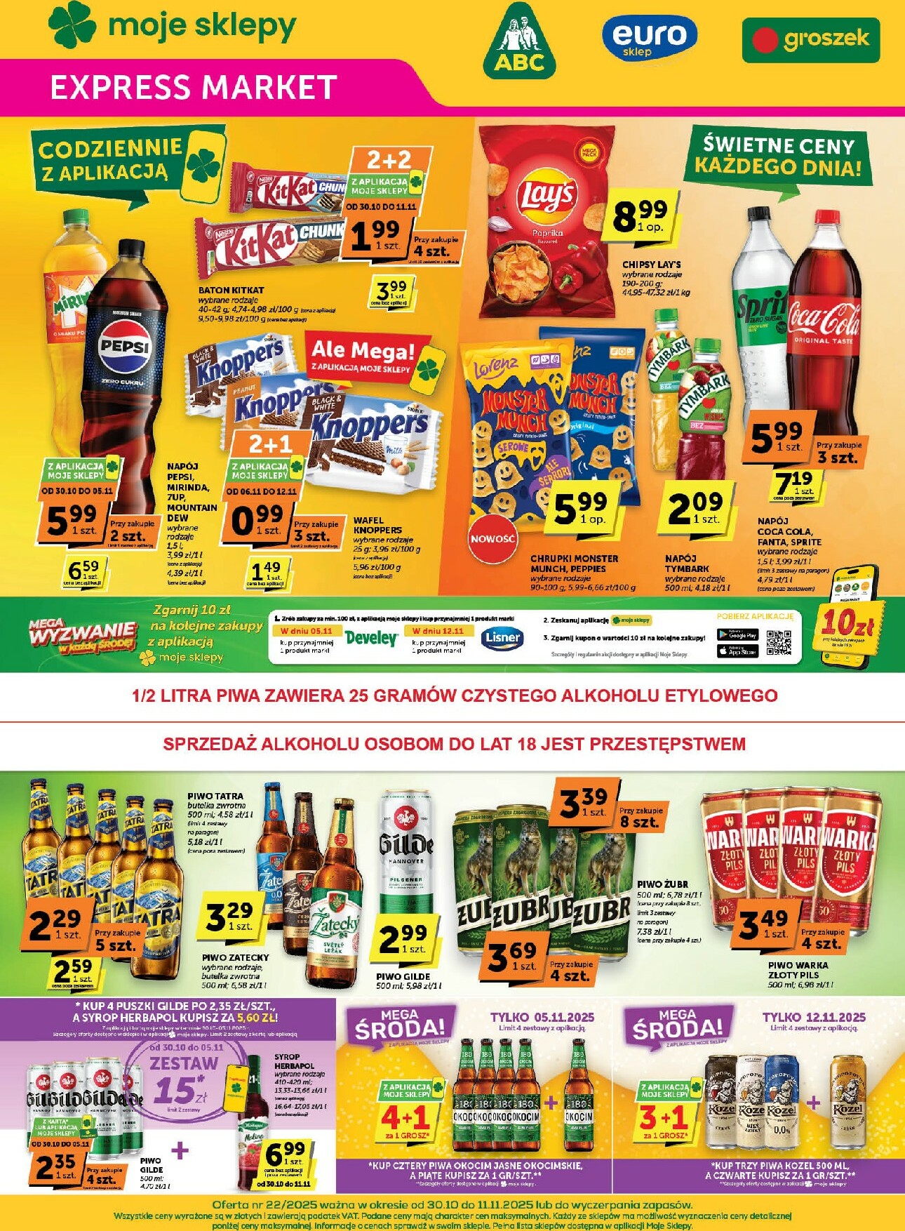 groszek - Gazetka Groszek - Expressmarket - ważna od 30.10. do 11.11.