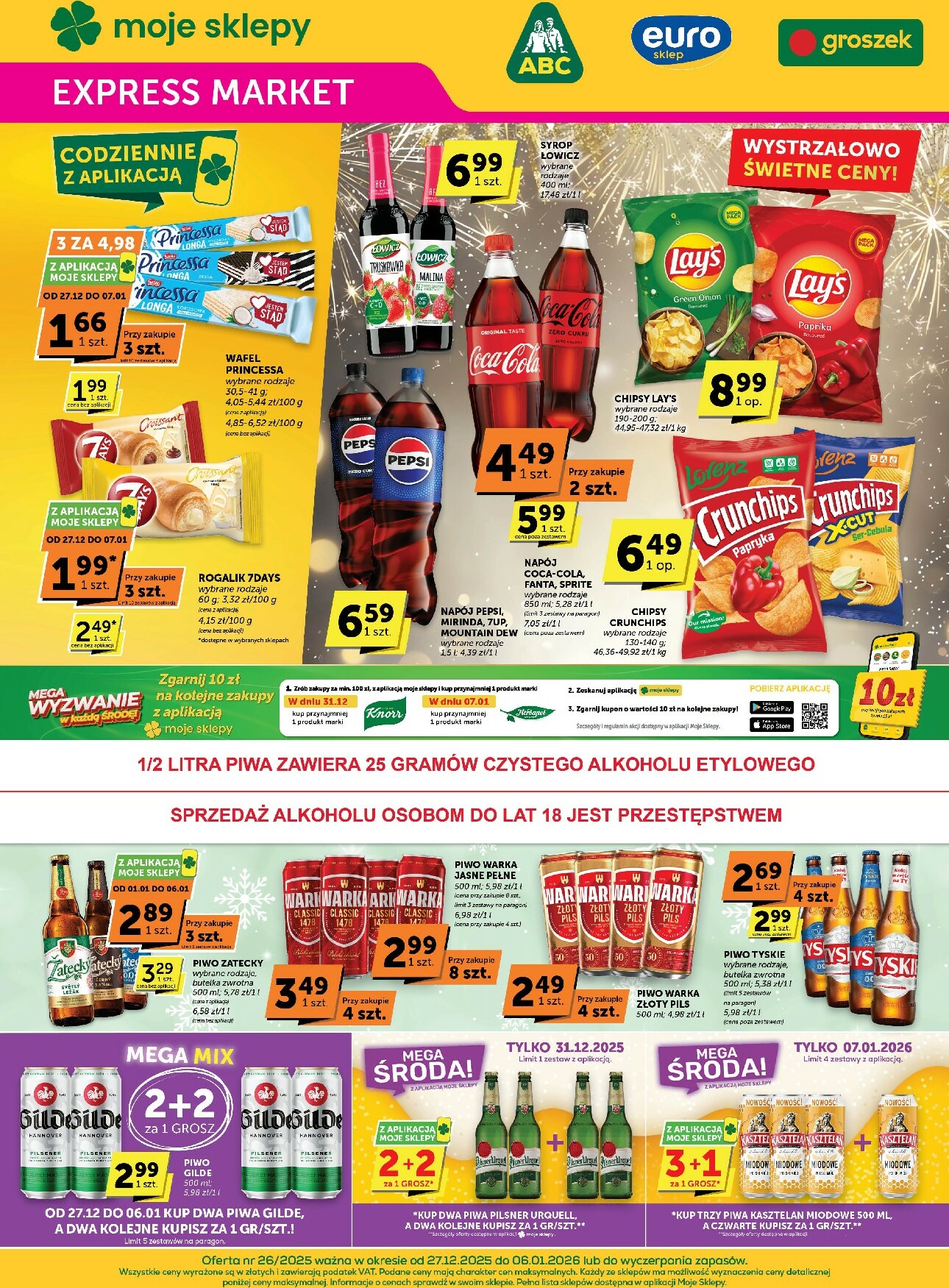 groszek - Gazetka Groszek - Expressmarket - ważna od 27.12. do 06.01.