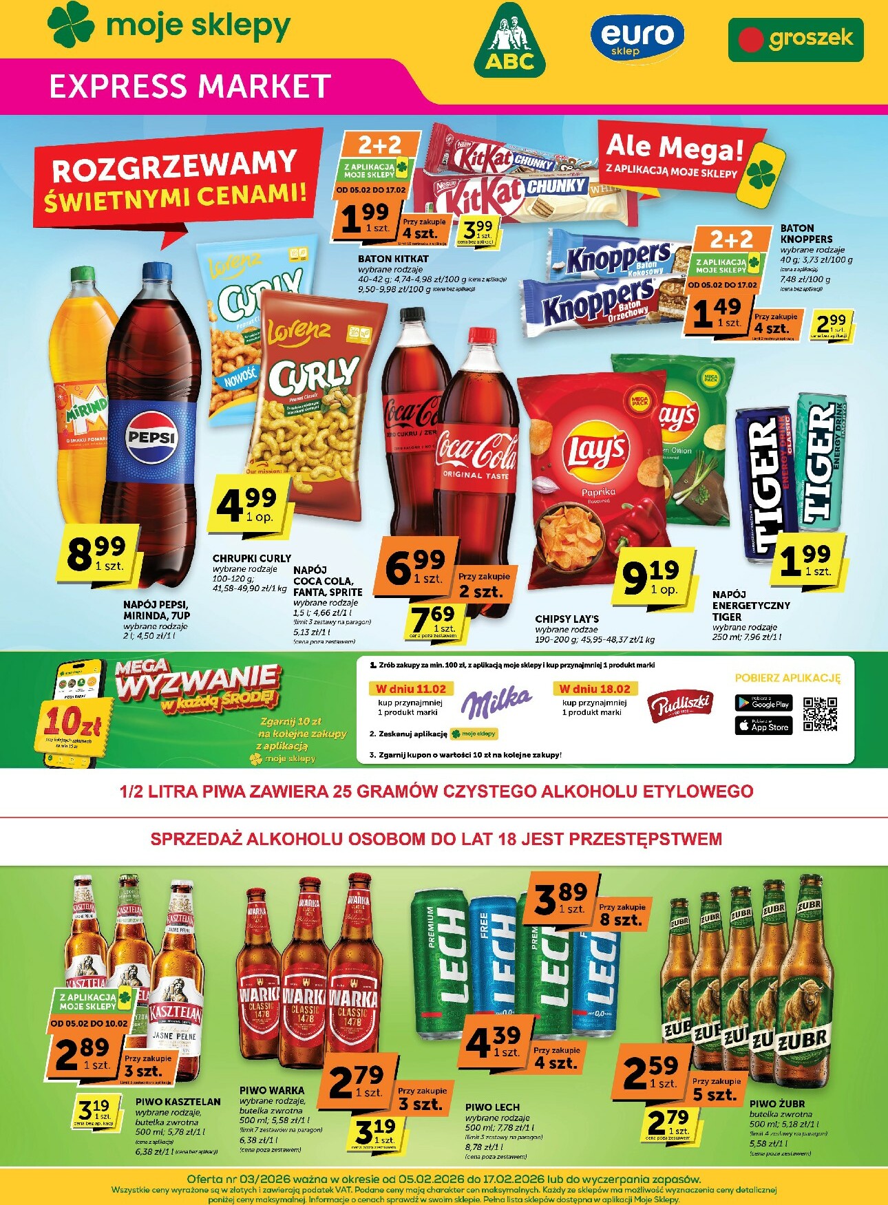 groszek - Gazetka Groszek - Expressmarket - ważna od 05.02.2026 do 17.02.2026