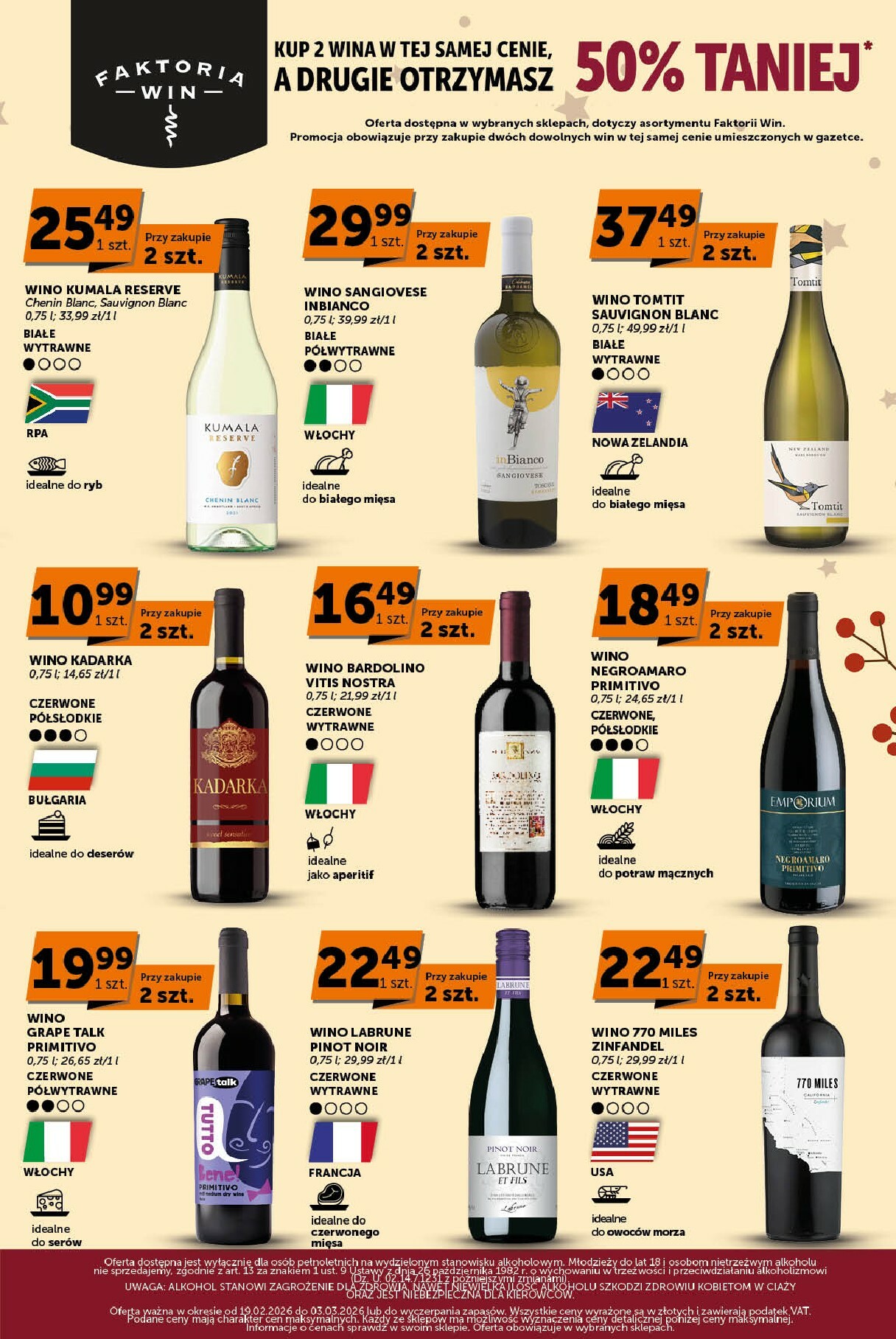 groszek - Gazetka Groszek - Faktoria Win - ważna od 19.02.2026 do 03.03.2026 - page: 3