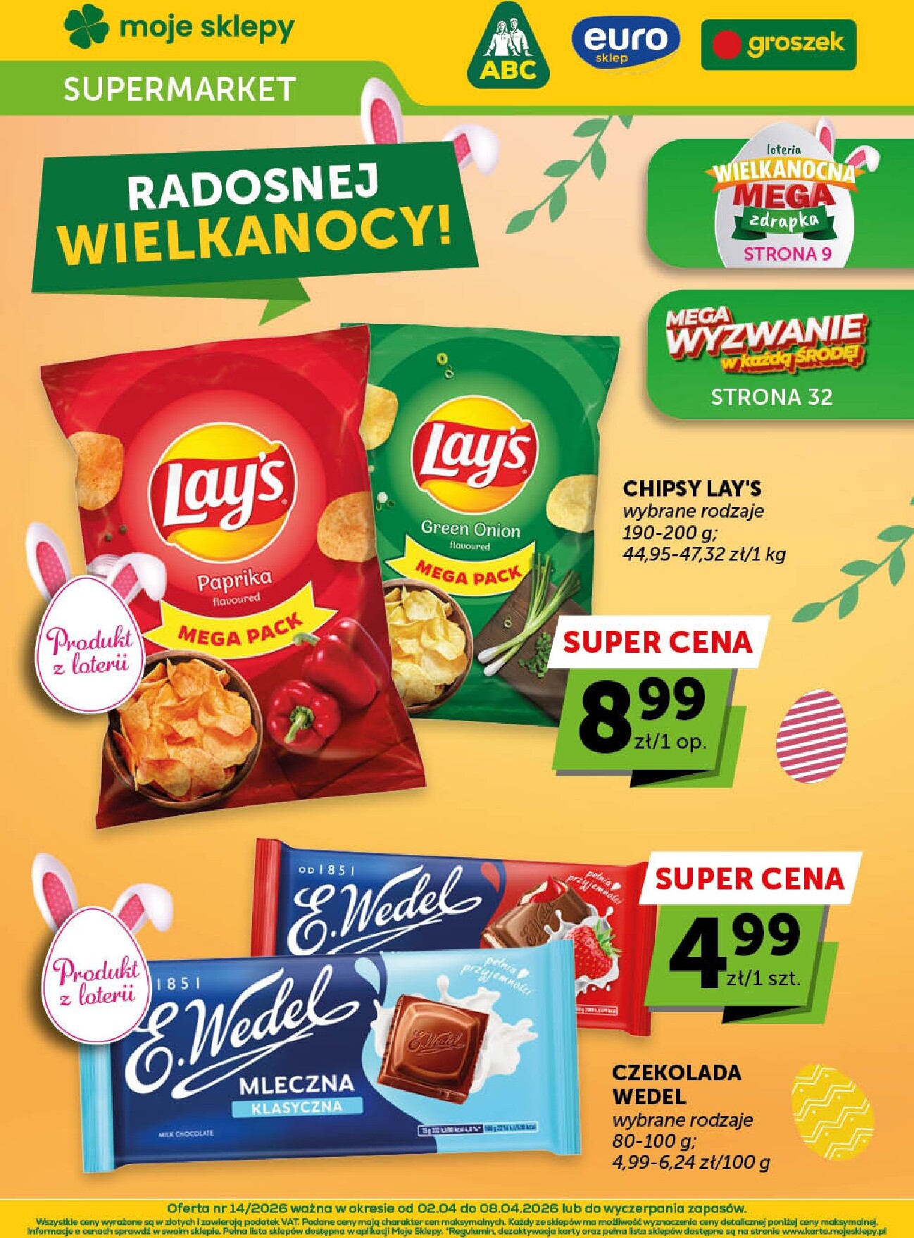 groszek - Gazetka Groszek - Supermarket - ważna od 02.04.2026 do 08.04.2026