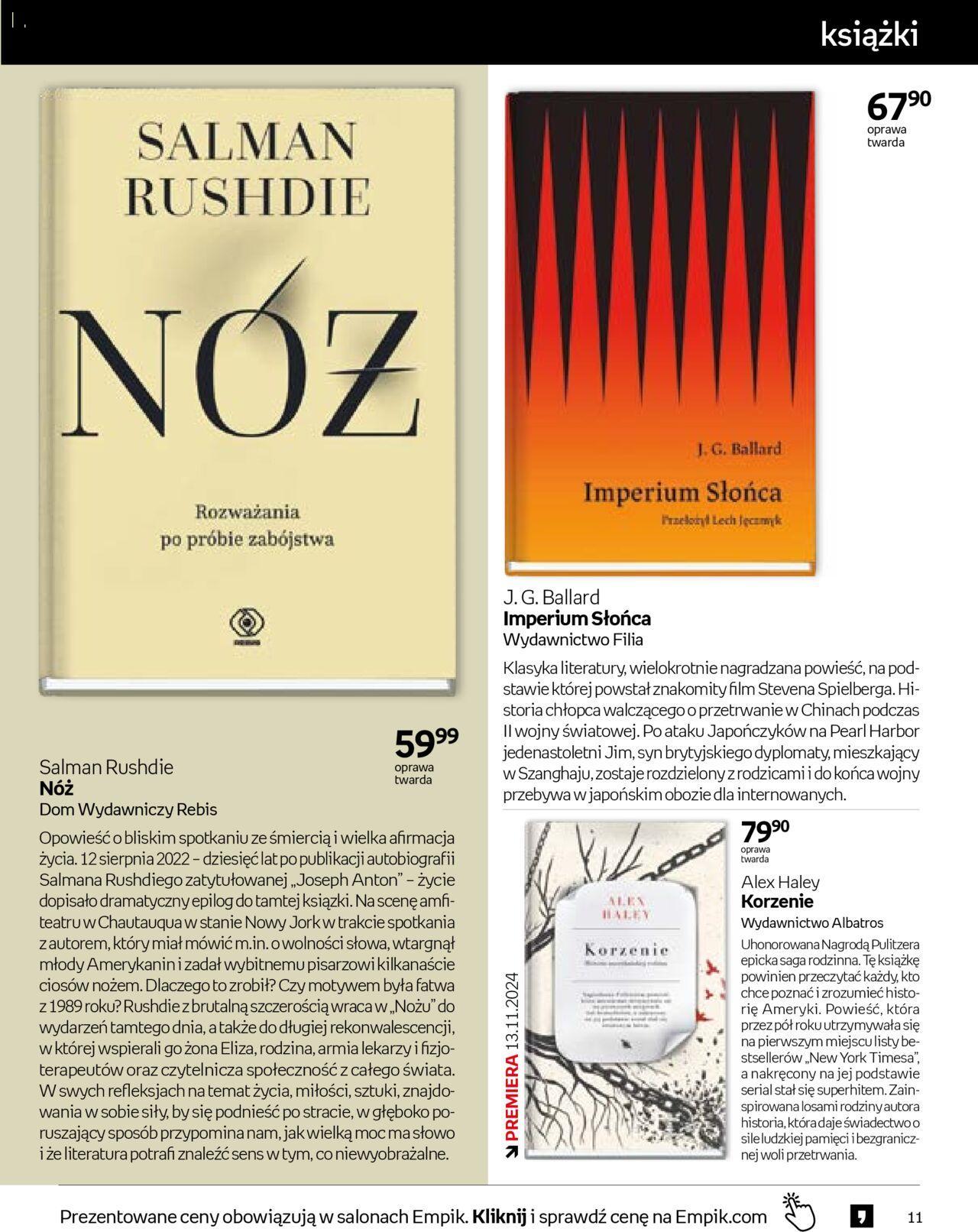 empik - Empik promocje - Tom kultury Książki 23.10.2024 - 12.11.2024 - page: 11