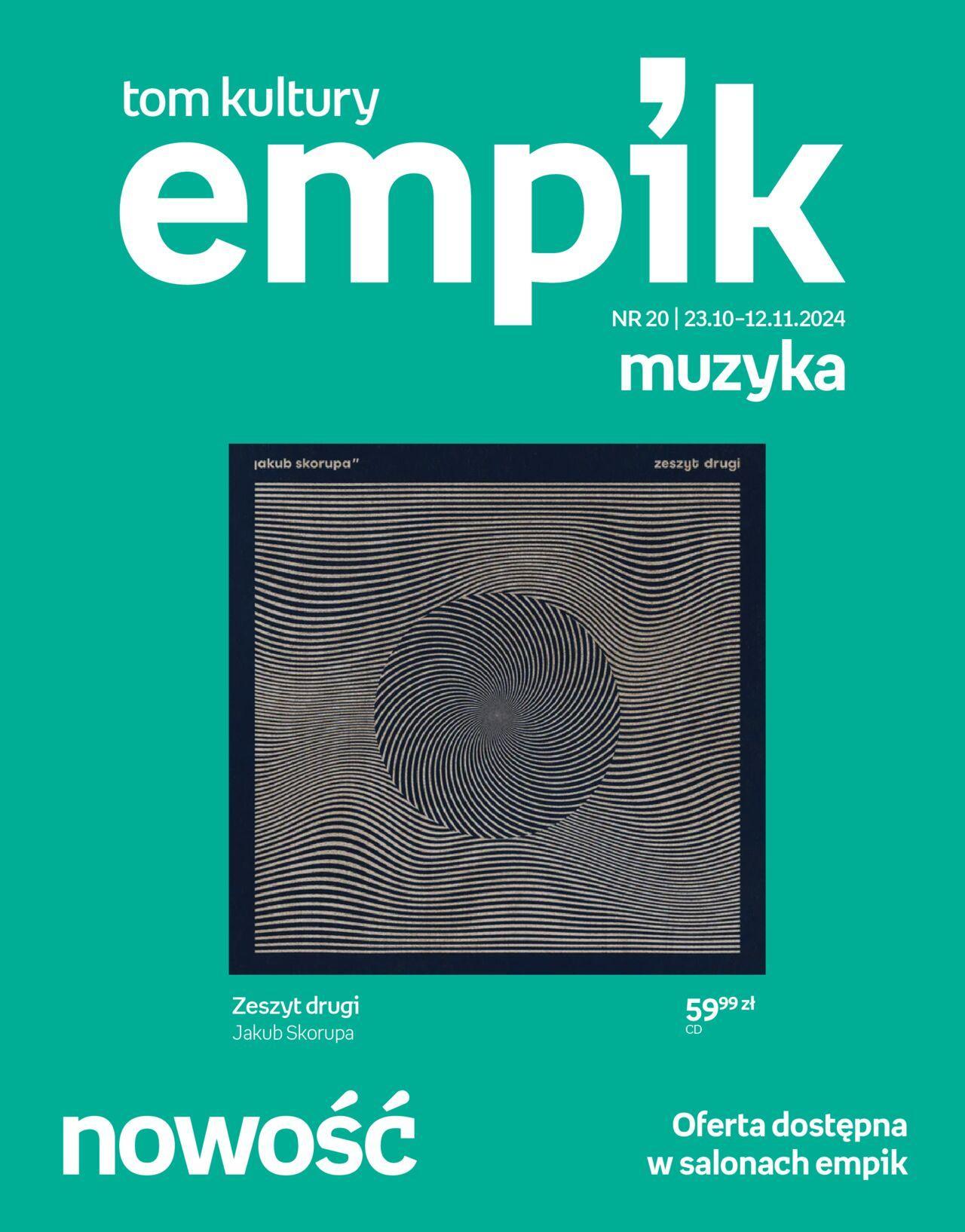 empik - Empik promocje - Tom kultury Muzyka 23.10.2024 - 12.11.2024