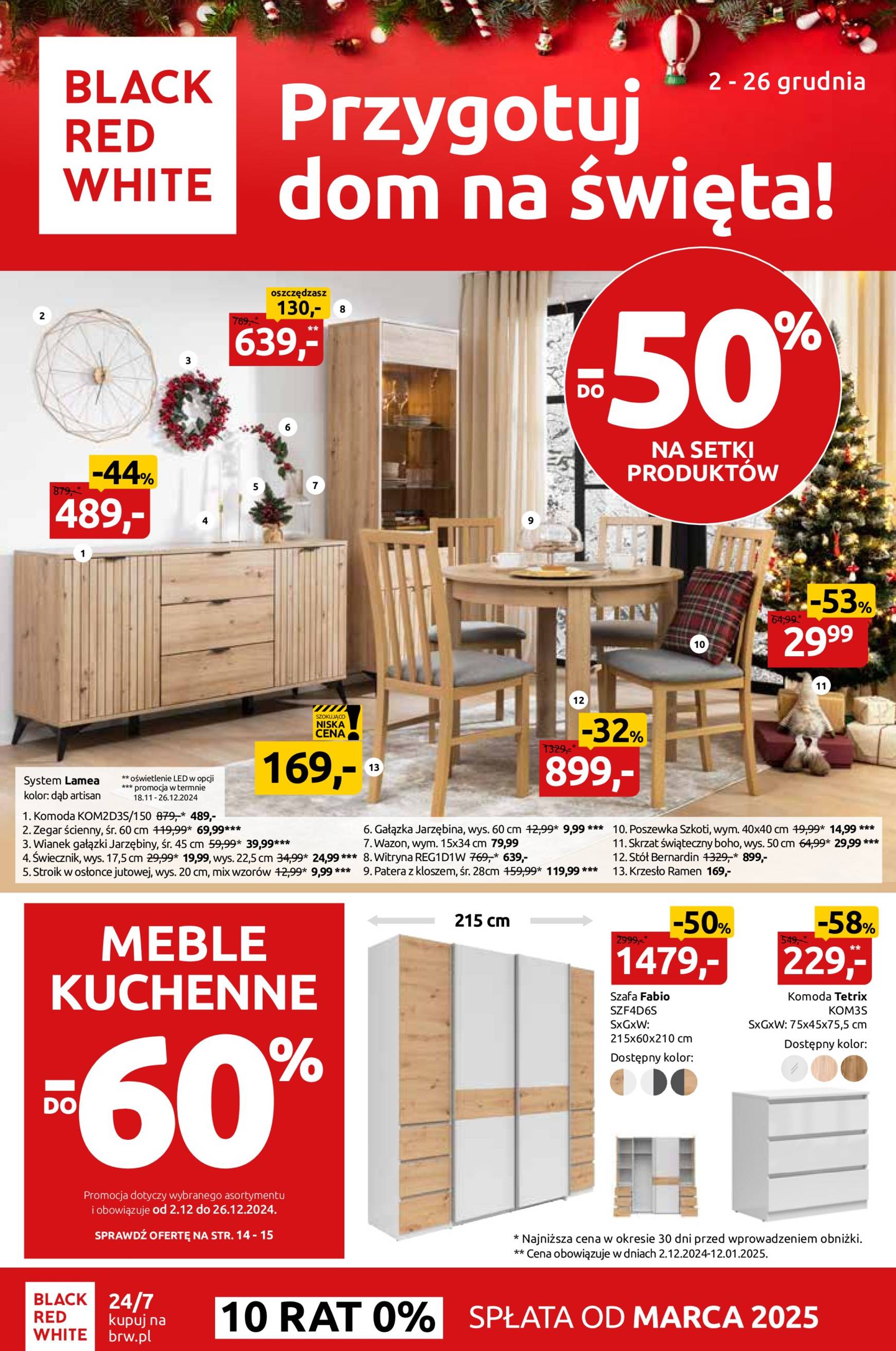 black-red-white - Black Red White - Przygotuj dom na święta! Do -50% na setki produktów gazetka ważna od 02.12. - 26.12.