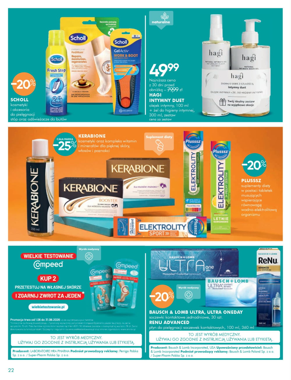 super-pharm - Aktualna gazetka Super-Pharm - Oferta ważna w dniach 16.06-12.07.2026 r. dotyczy drogerii stacjonarnych ważna od 14.06.2026 do 12.07.2026 - page: 22