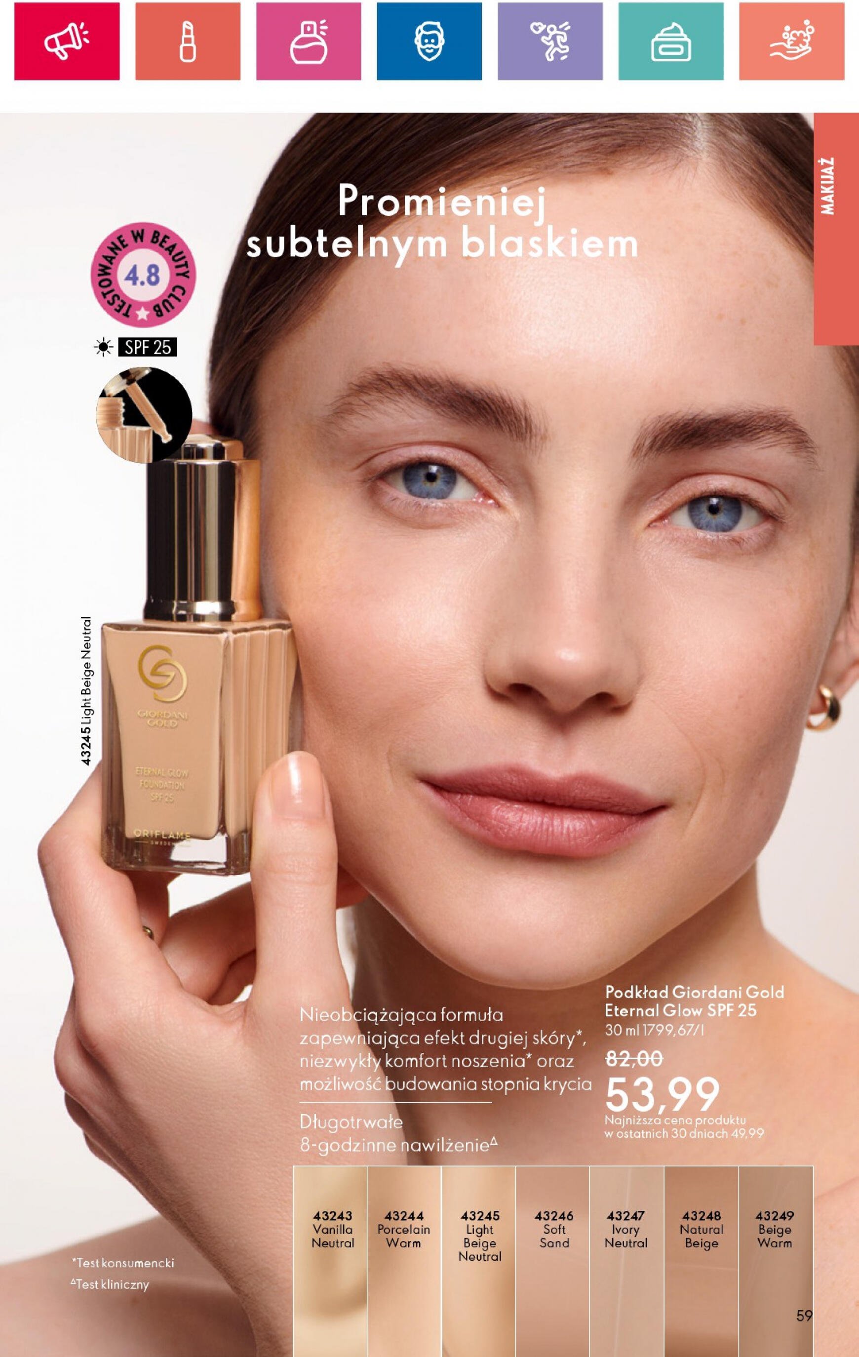 oriflame - Oriflame gazetka aktualna ważna od 30.07. - 19.08. - page: 59