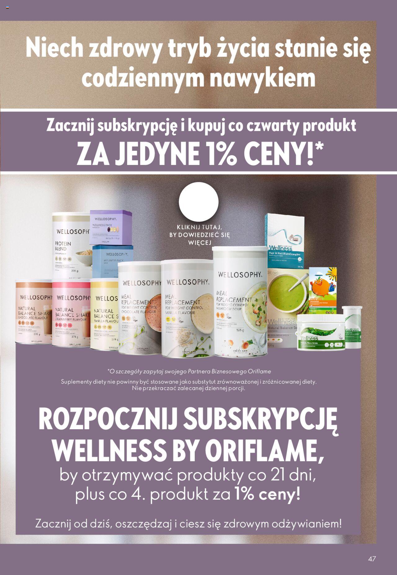 oriflame - Oriflame Katalog - Wellosophy od środy 15.11.2023 - page: 47