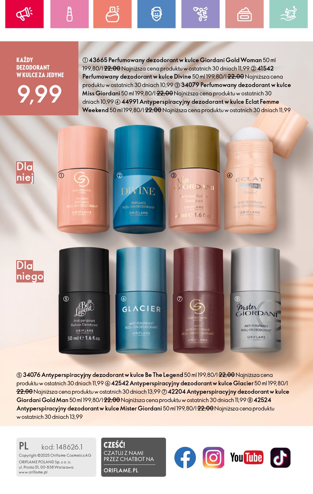 oriflame - Gazetka Oriflame ważna od 06.07. - 26.07. - page: 164 oriflame - Gazetka Oriflame ważna od 06.07. - 26.07. - page: 164