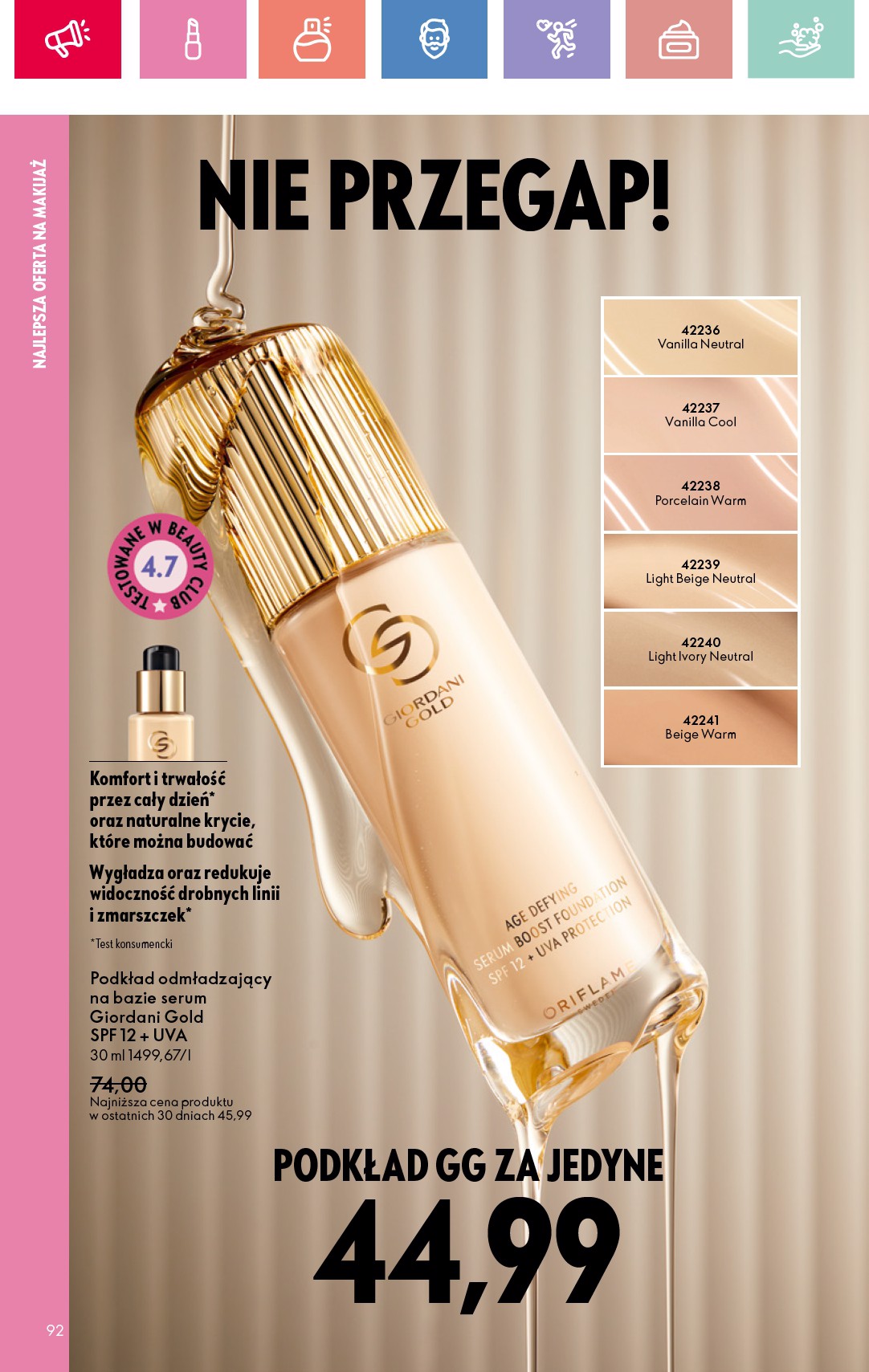 oriflame - Gazetka Oriflame ważna od 27.07. - 16.08. - page: 92