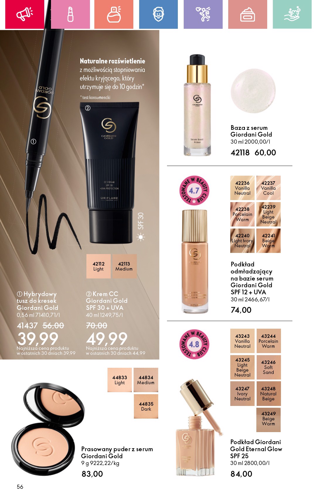 oriflame - Gazetka Oriflame - ważna od 17.08. do 06.09. - page: 56
