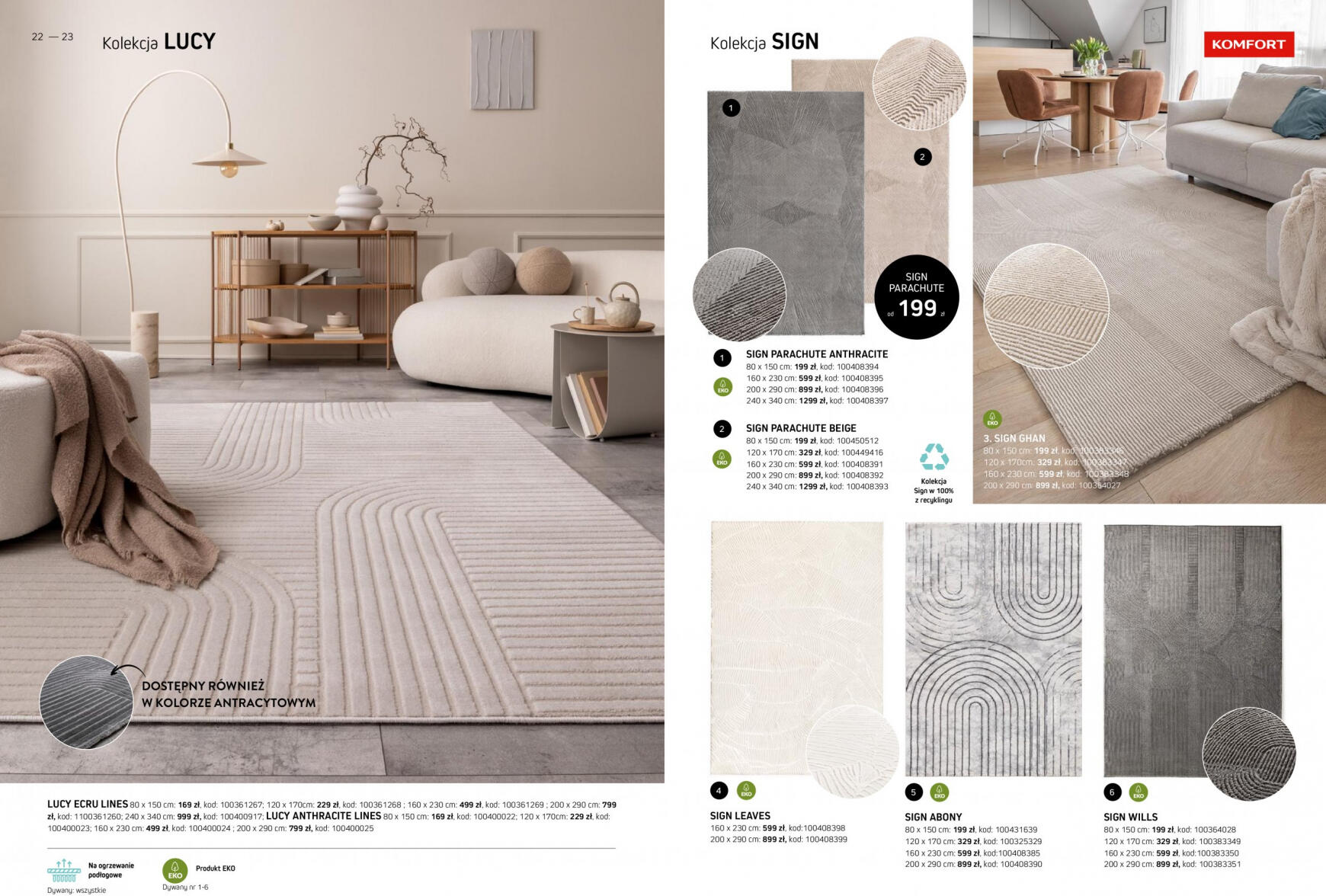 komfort - Komfort - Katalog dywany obowiązuje od 15.03.2024 - page: 12