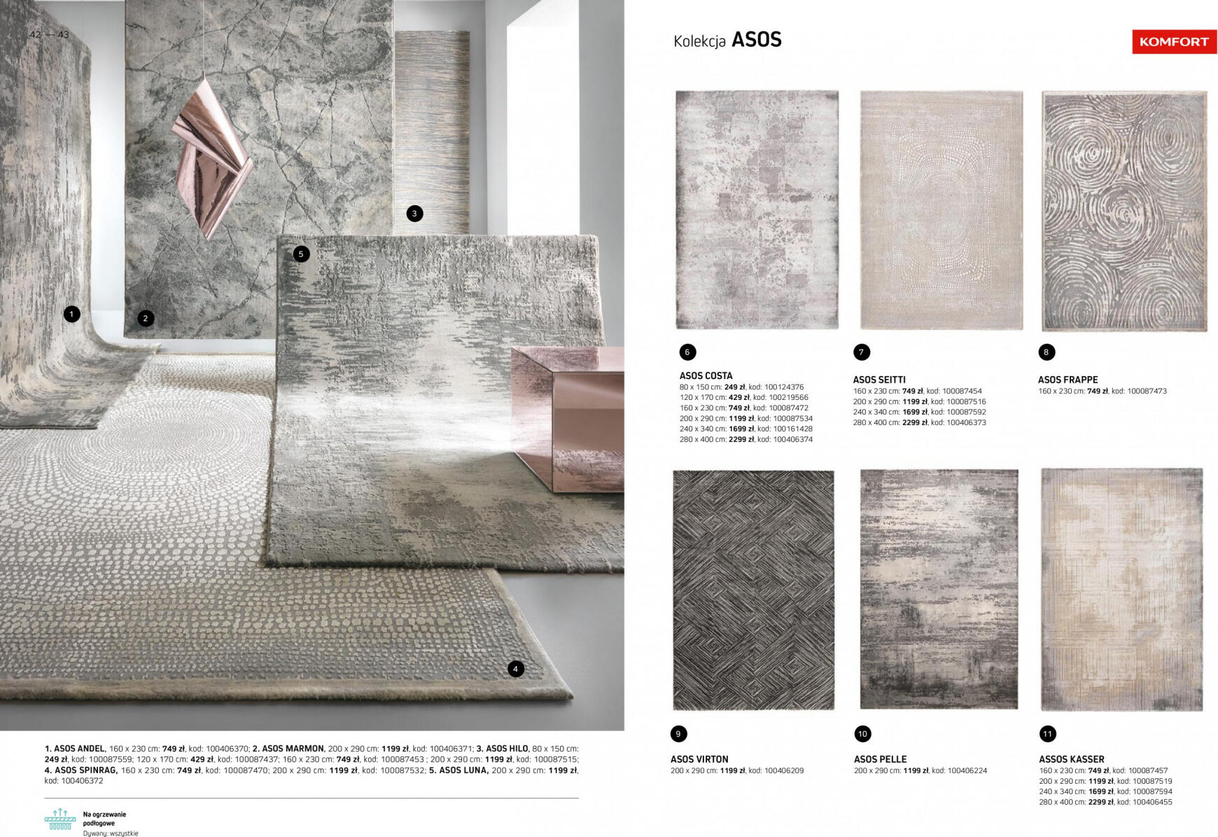 komfort - Komfort - Katalog dywany obowiązuje od 15.03.2024 - page: 22