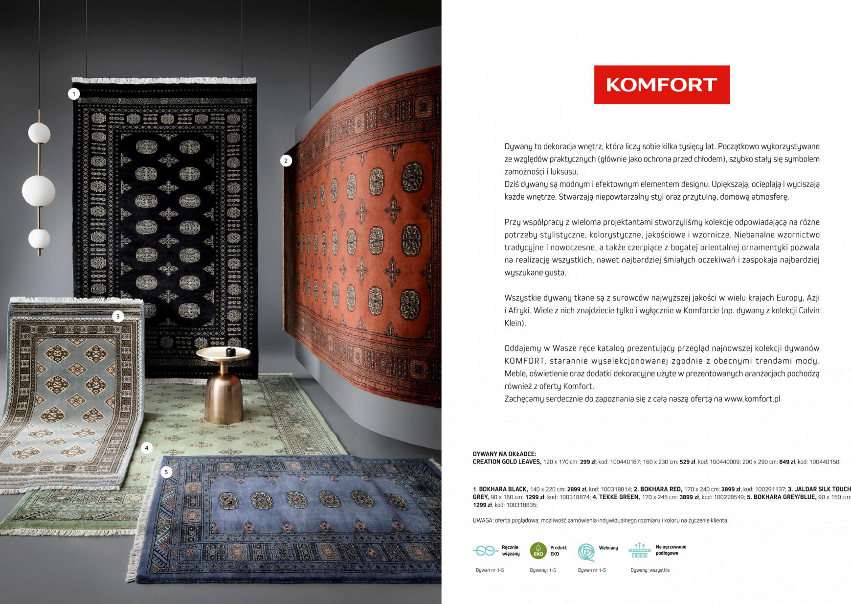 komfort - Komfort - Katalog dywany obowiązuje od 15.03.2024 - page: 2