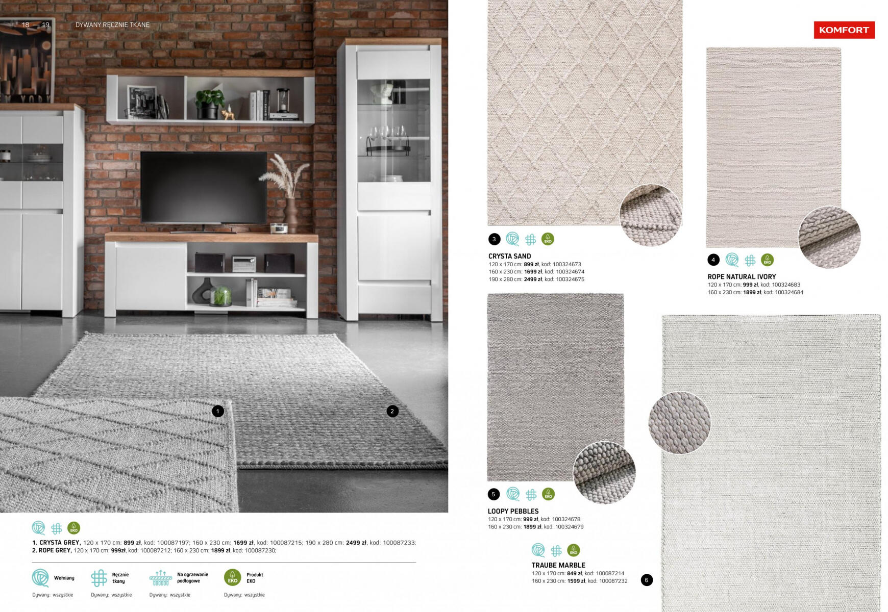 komfort - Komfort - Katalog dywany obowiązuje od 15.03.2024 - page: 10