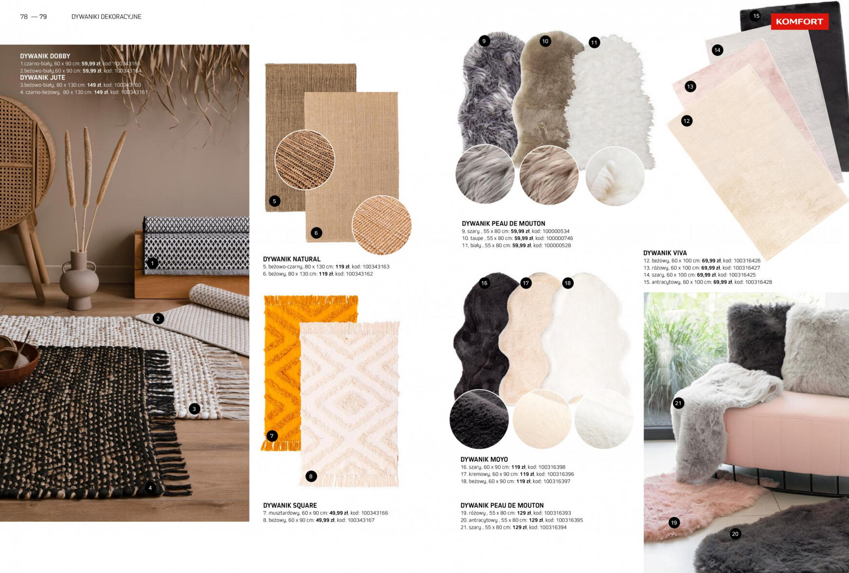 komfort - Komfort - Katalog dywany obowiązuje od 15.03.2024 - page: 40