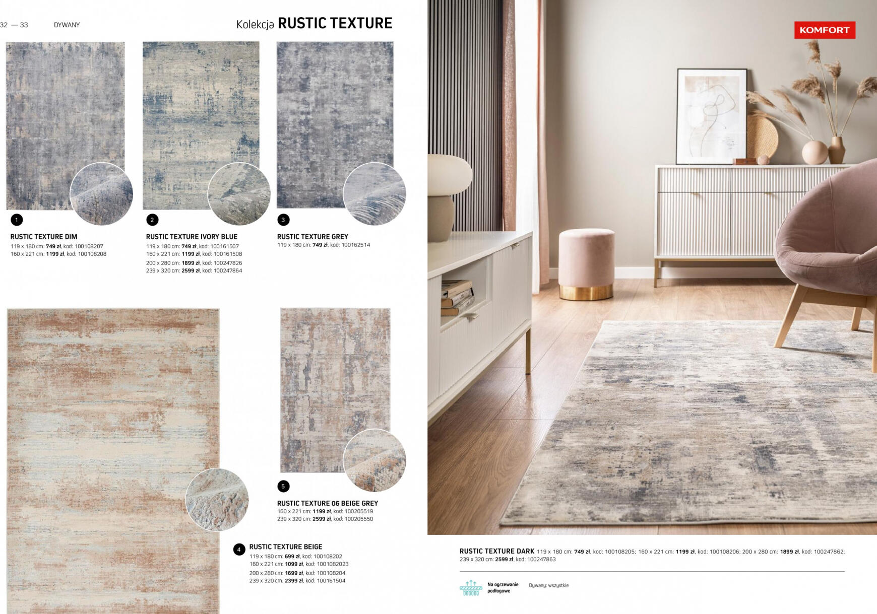 komfort - Komfort - Katalog dywany obowiązuje od 15.03.2024 - page: 17