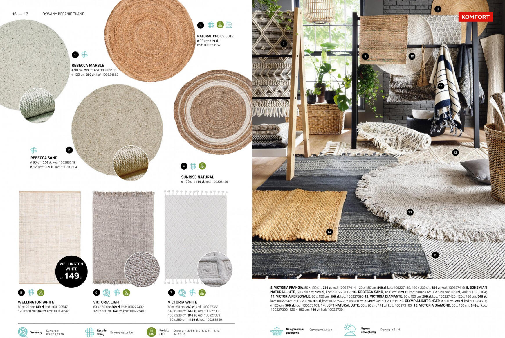komfort - Komfort - Katalog dywany obowiązuje od 15.03.2024 - page: 9