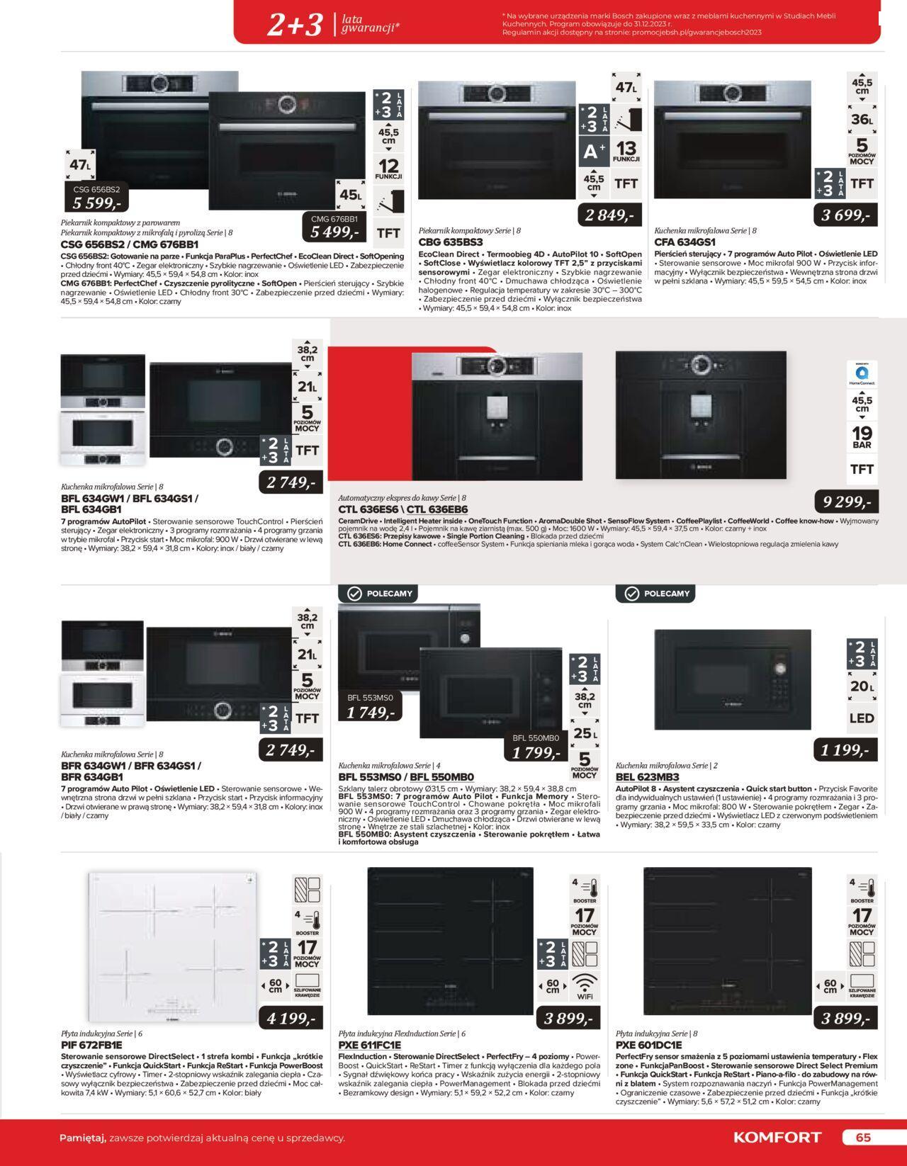 komfort - Komfort Gazetka - Katalog AGD od środy 25.10.2023 - page: 65