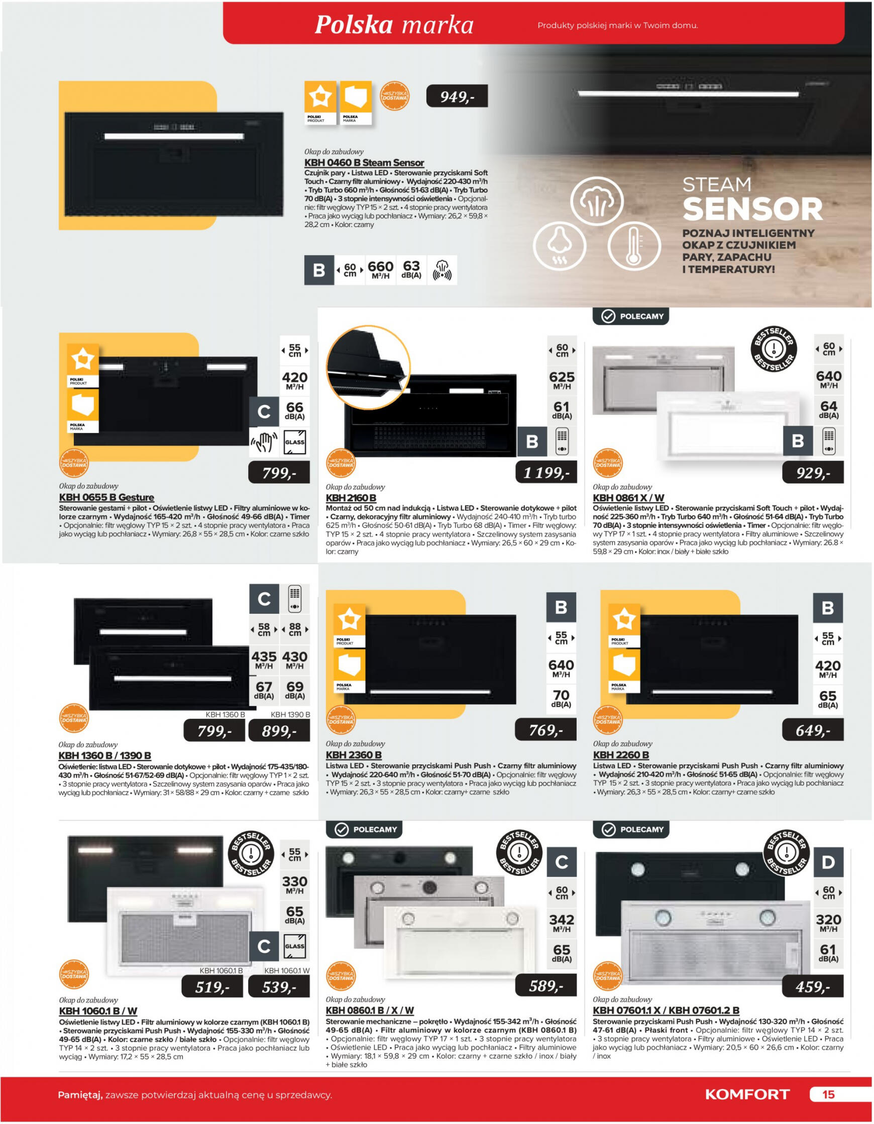 komfort - Komfort - Katalog AGD obowiązuje od 15.12.2023 - page: 15